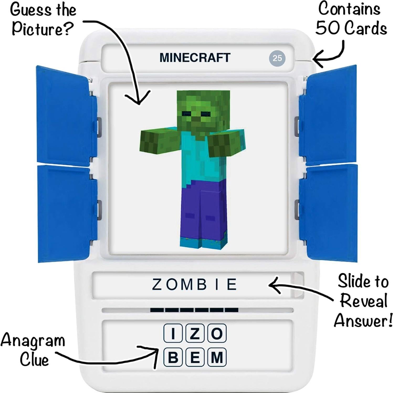 Juego de Cartas 100 PICS Minecraft - Adivina Elementos 6+