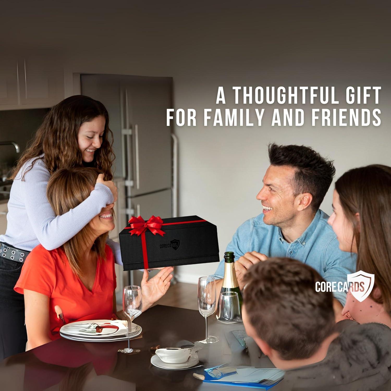 Caja de Almacenamiento para Cartas Core Cards - 1800+ Cartas, Cierre Magnético, 10 Divisores, 100 Fundas