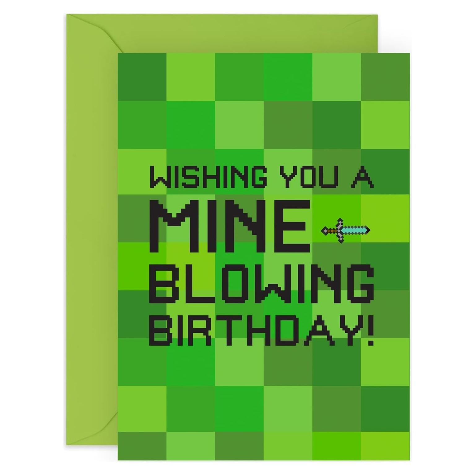 Tarjeta de Cumpleaños Minecraft Central 23 - 11.9x17 cm