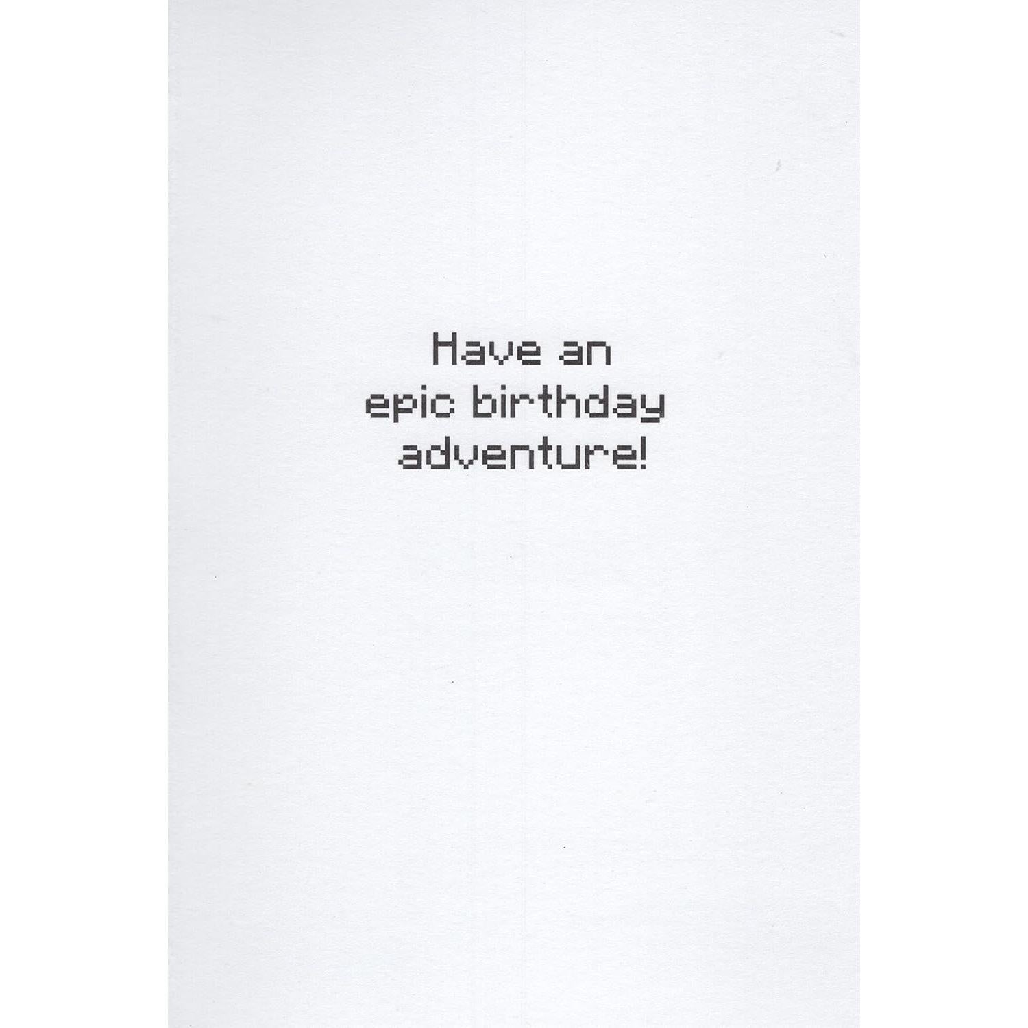 Tarjeta de Cumpleaños Minecraft Heartline - Aventura Épica