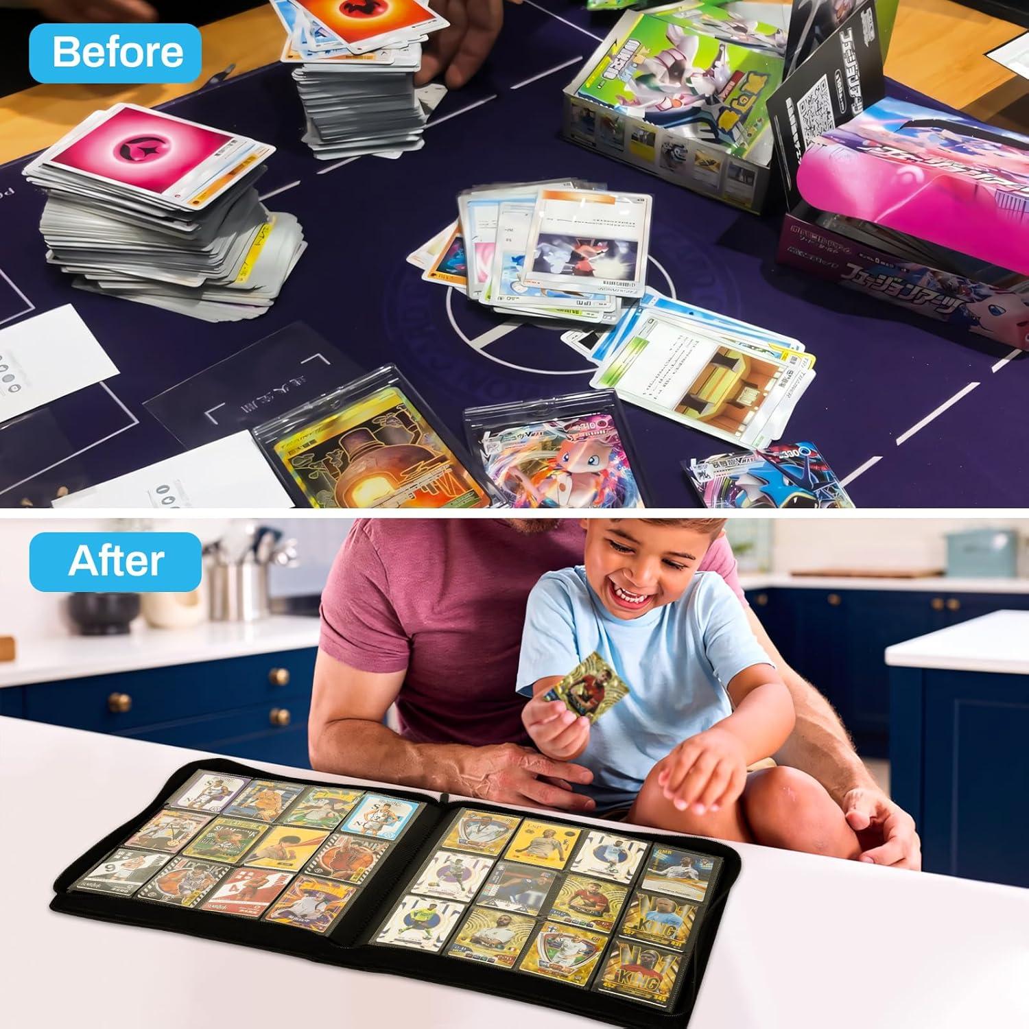 Carpeta de Cartas SKYHJK Negra para 480 Cartas - 20 Páginas