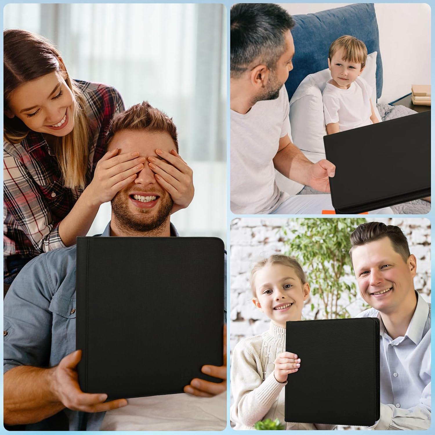 Carpeta de Cartas SKYHJK Negra para 480 Cartas - 20 Páginas