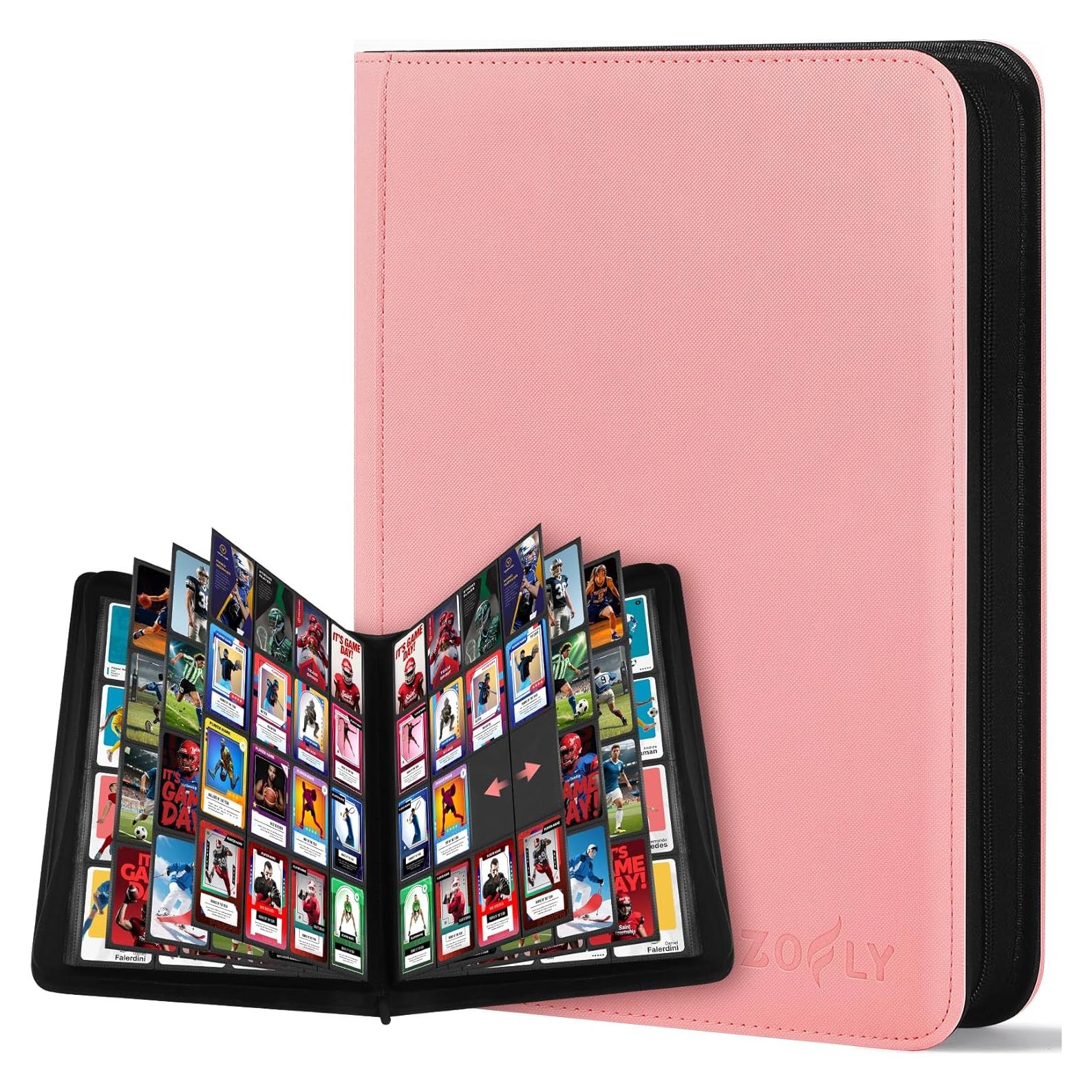Carpeta de Cartas Zofly Rosa 16 Bolsillos 1024 Cartas