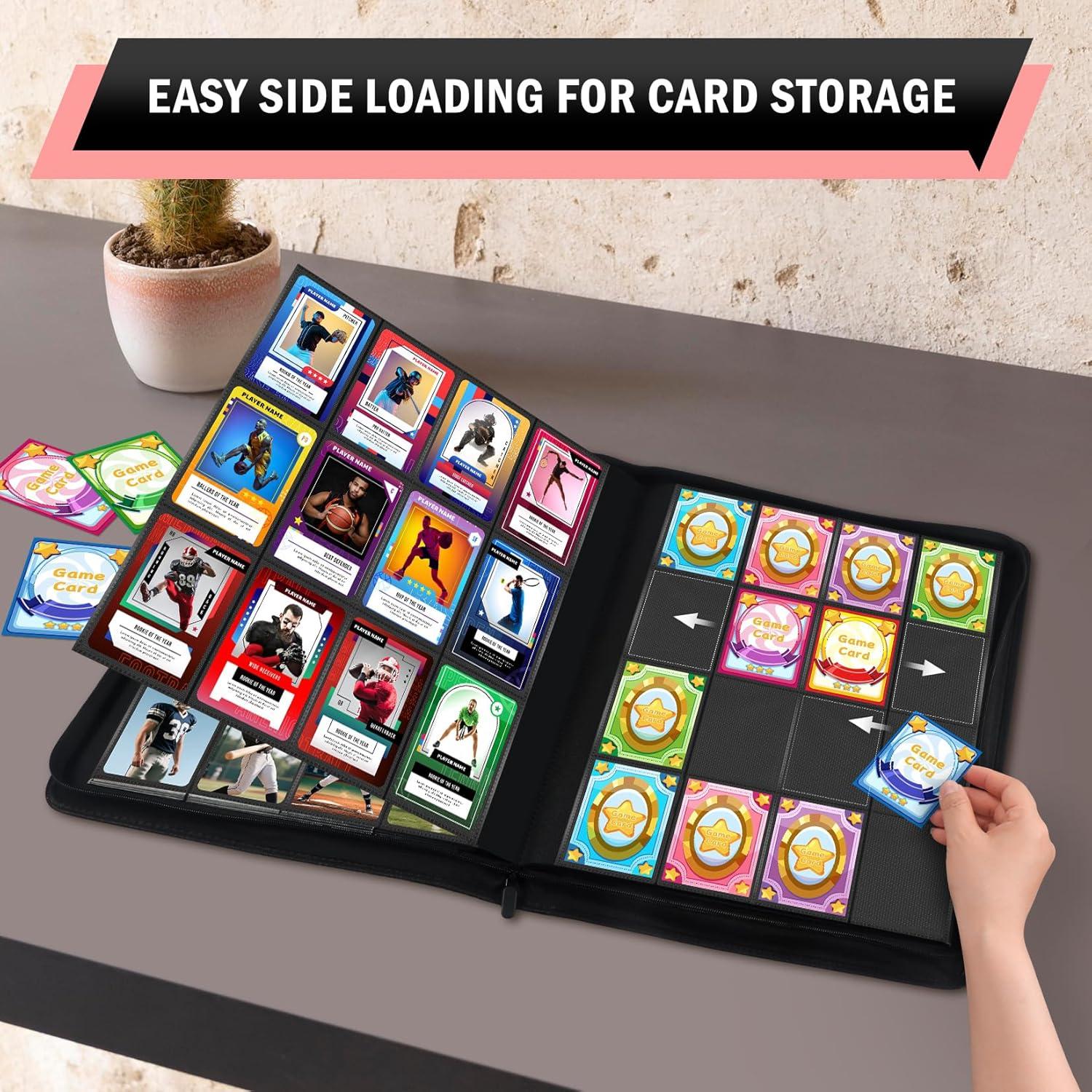 Carpeta de Cartas Zofly Rosa 16 Bolsillos 1024 Cartas