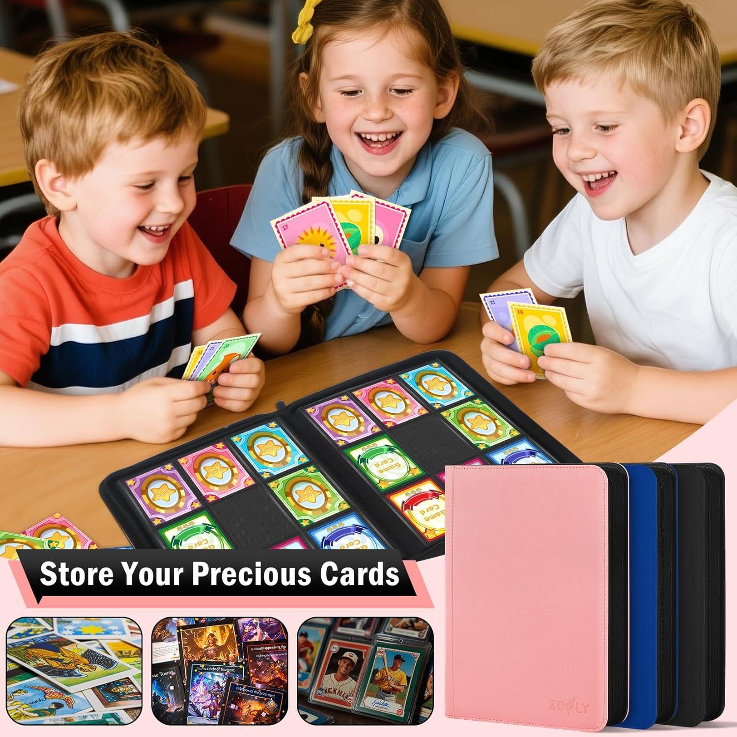 Carpeta de Cartas Zofly Rosa 16 Bolsillos 1024 Cartas