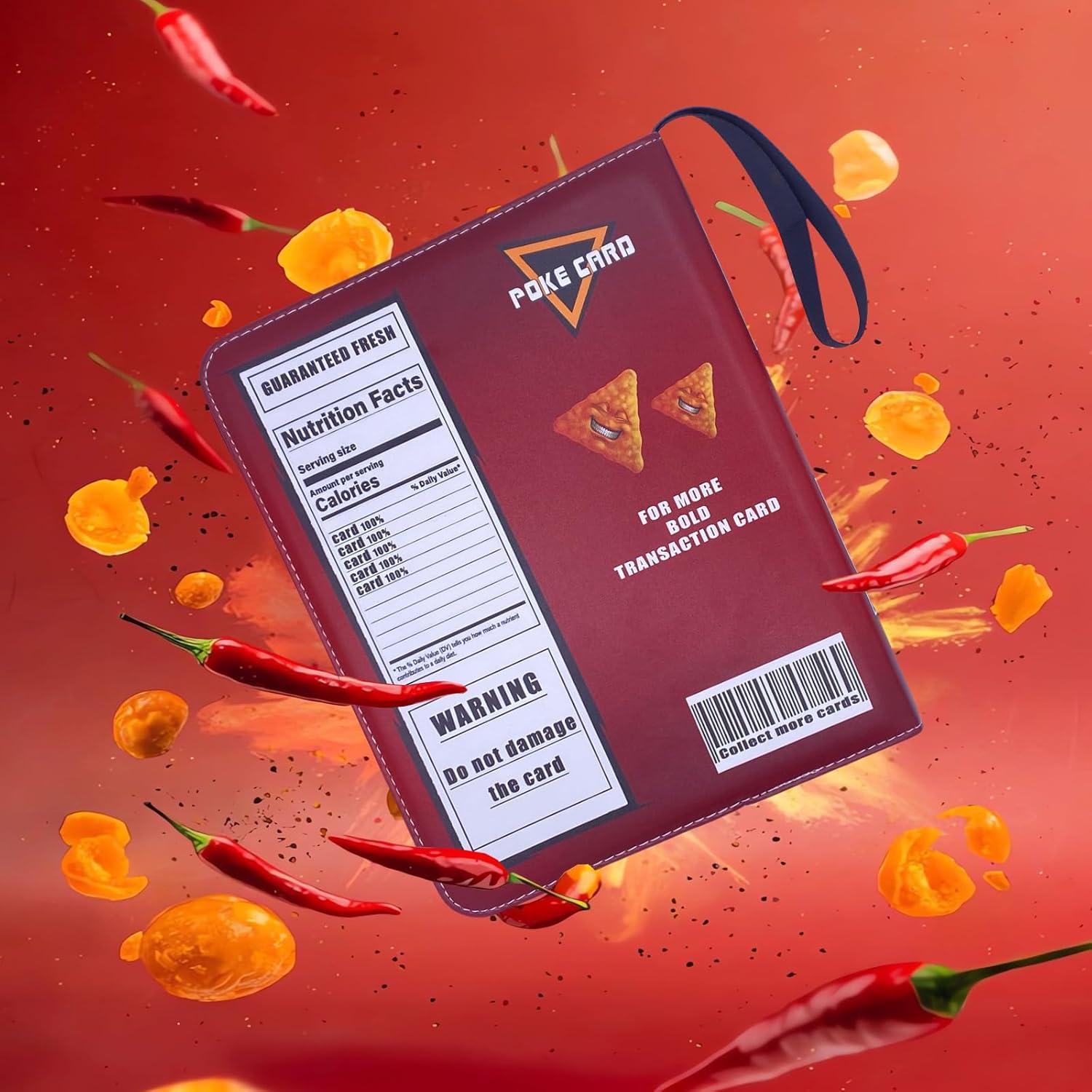 Álbum de Cartas de Comercio EHJAPQ 900 Bolsillos Rojo