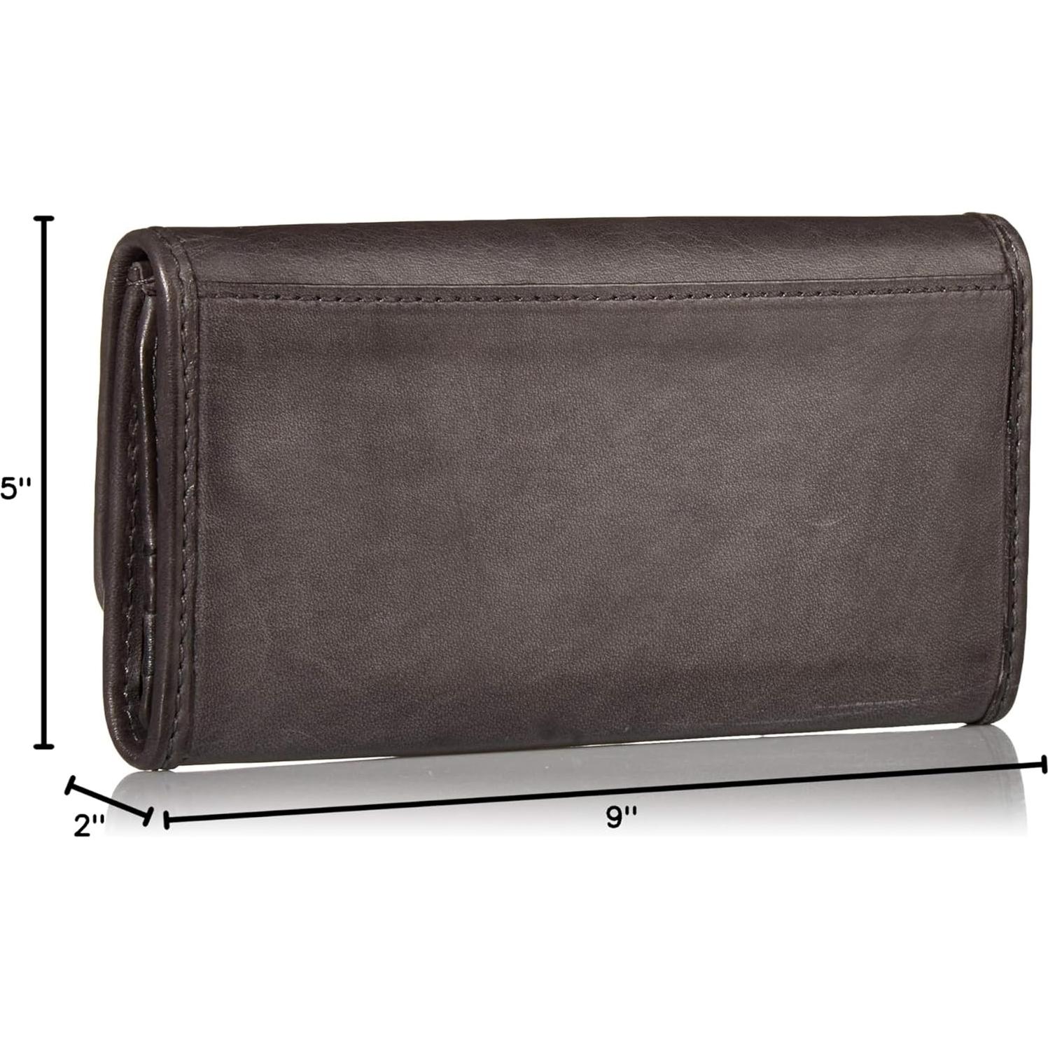 Cartera de Cuero Frye para Mujeres Talla Única Carbón