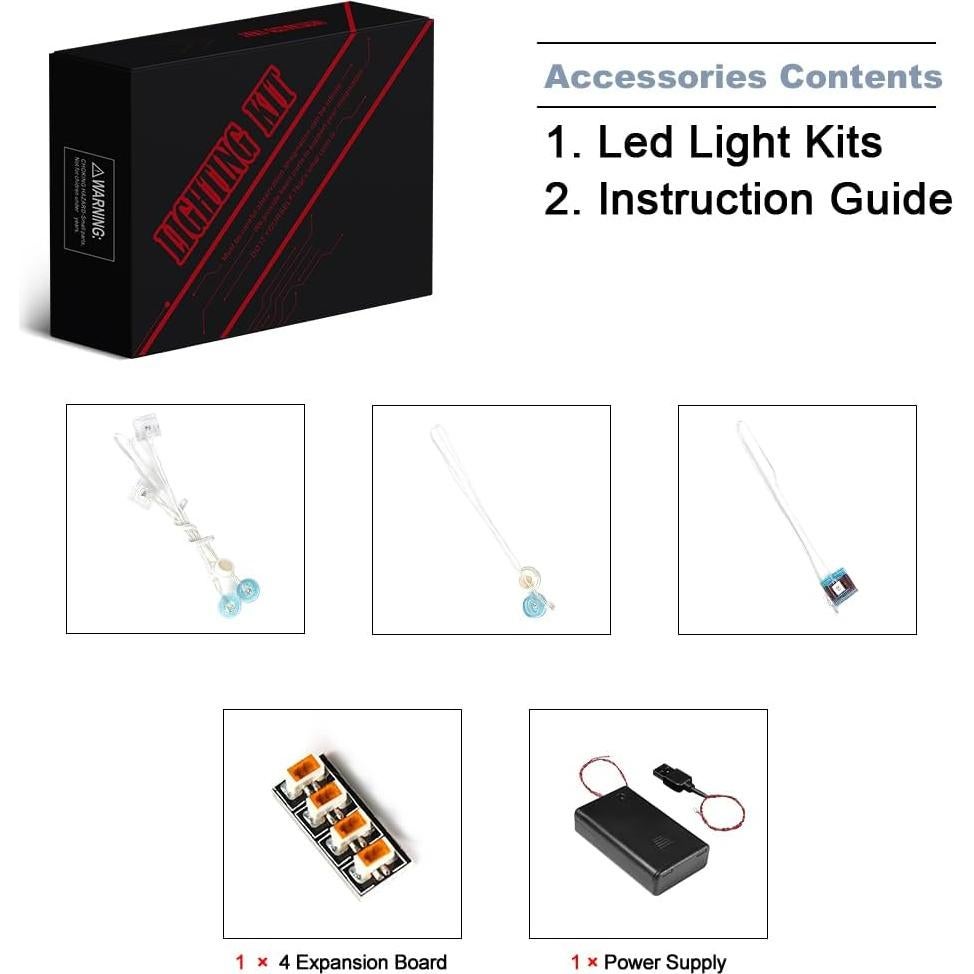 Kit de Luz LED BrickBling para Lego 21257 Mine-Craft