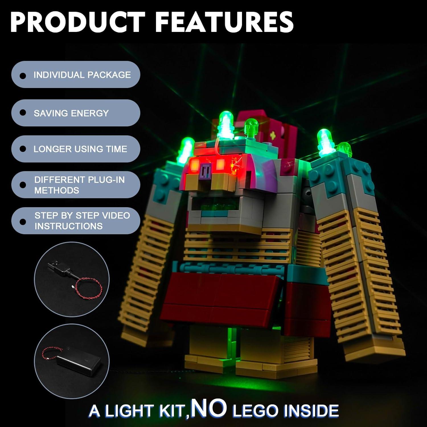Kit de Luz LED BrickBling para Lego 21257 Mine-Craft