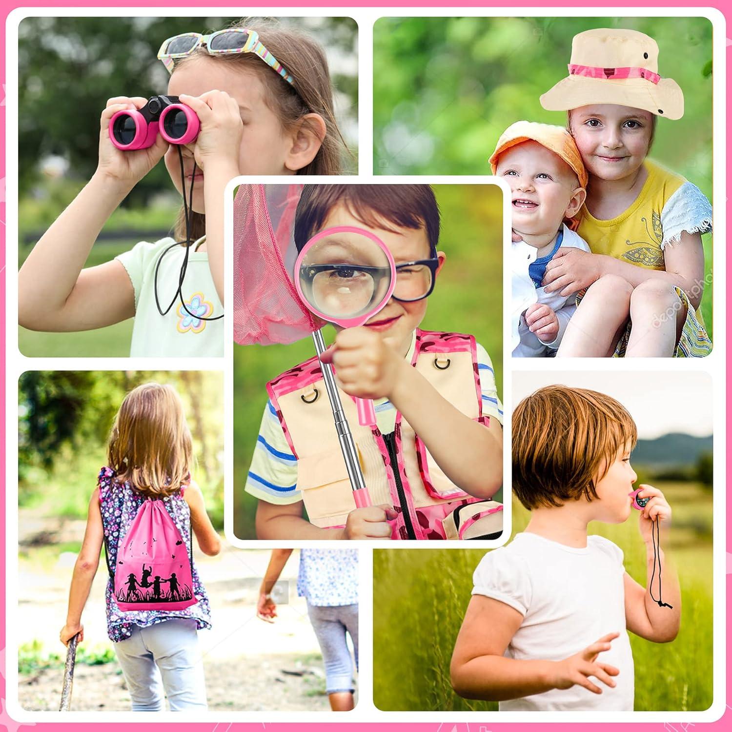 Kit de Exploración INNOCHEER para Niños 3-12 Años Camuflaje Rosa