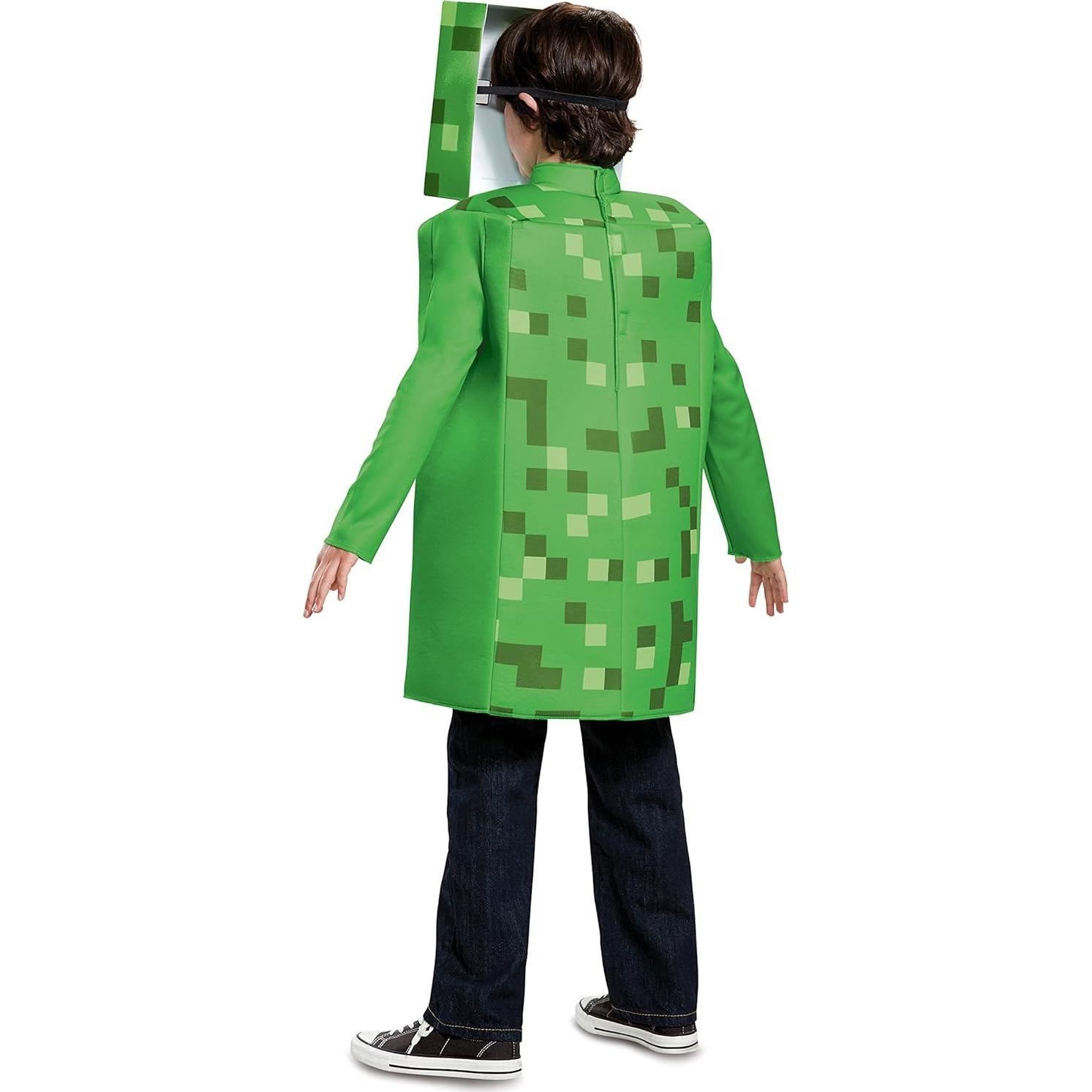 Disfraz Creeper Minecraft Disguise para Niños 4-6 Años