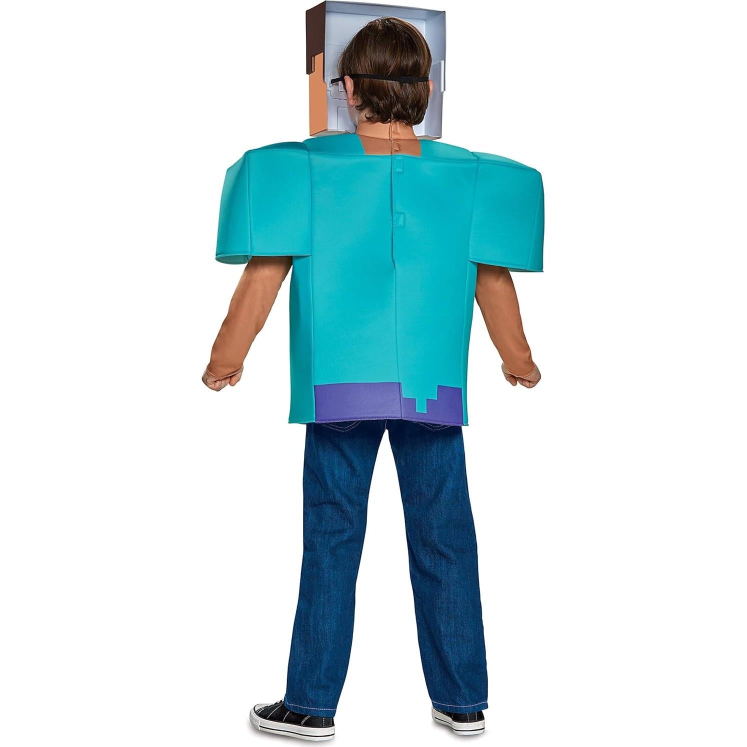 Disfraz Clásico de Steve Minecraft - Talla Grande (10-12 años)