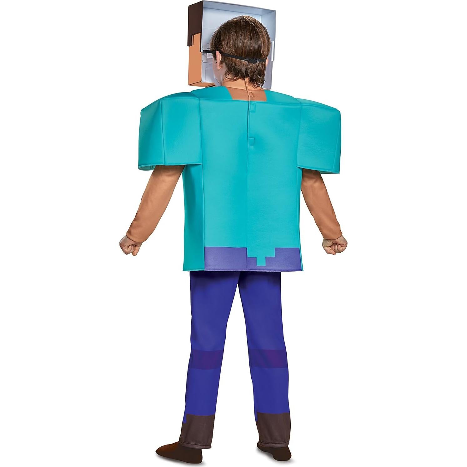 Disfraz Steve Deluxe Minecraft para Niños Talla G (10-12 años)