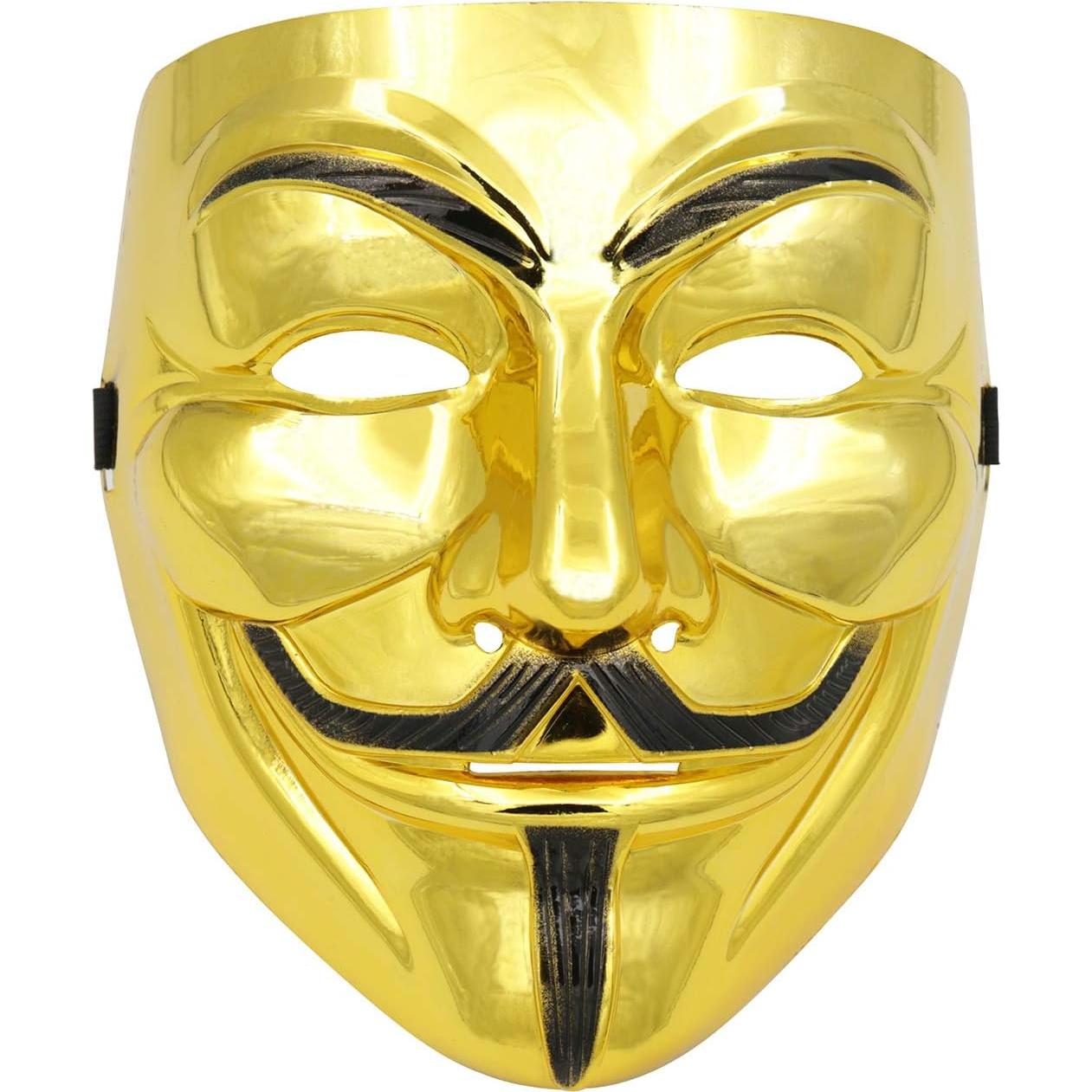 Paquete de 4 Máscaras Anónimas DukeTea para Niños y Adultos