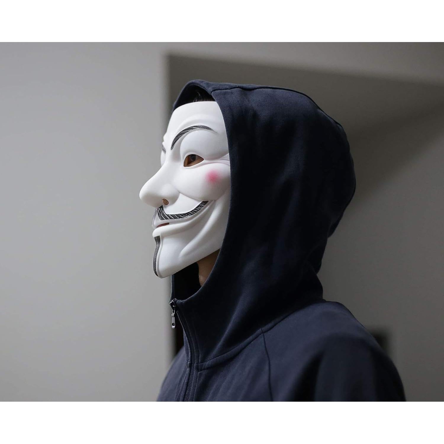 Paquete de 4 Máscaras Anónimas DukeTea para Niños y Adultos