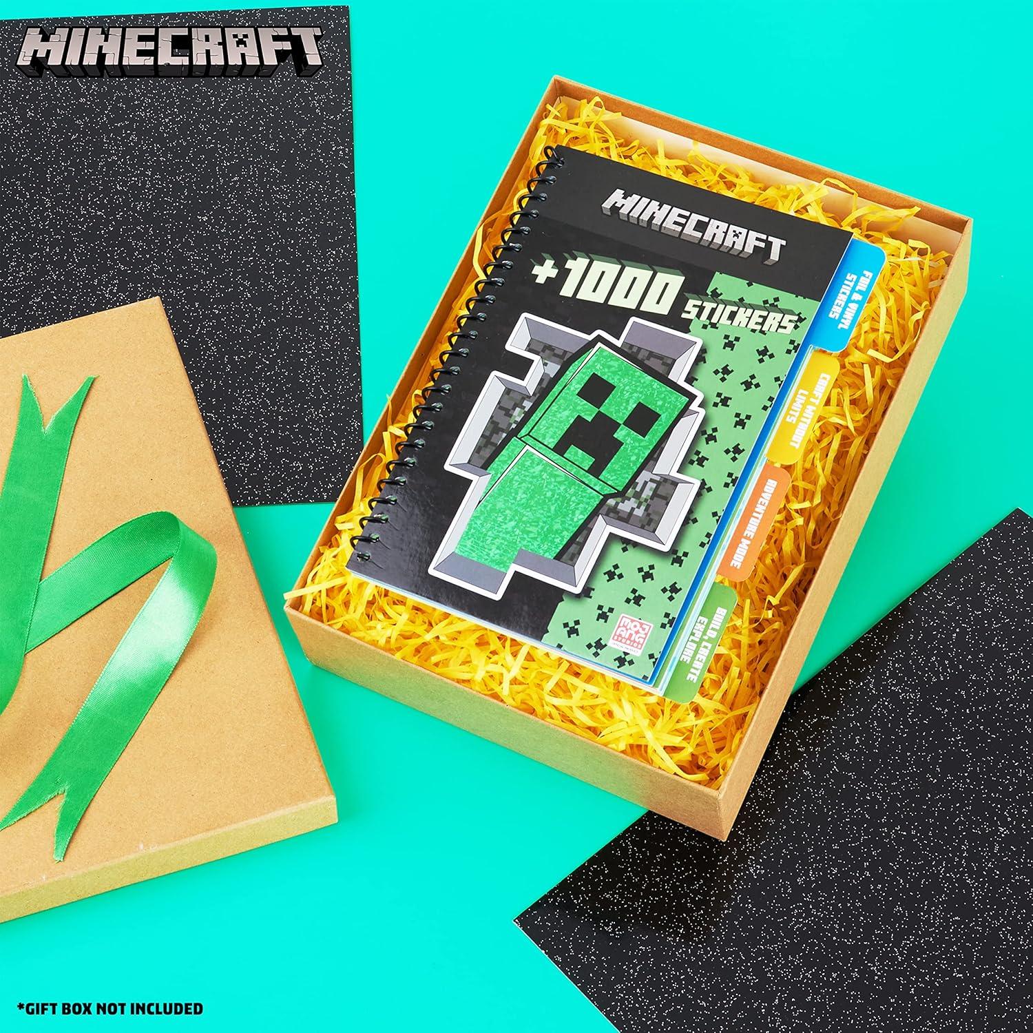 Libro de Stickers Minecraft - 28 Hojas, 1000 Stickers Creativos