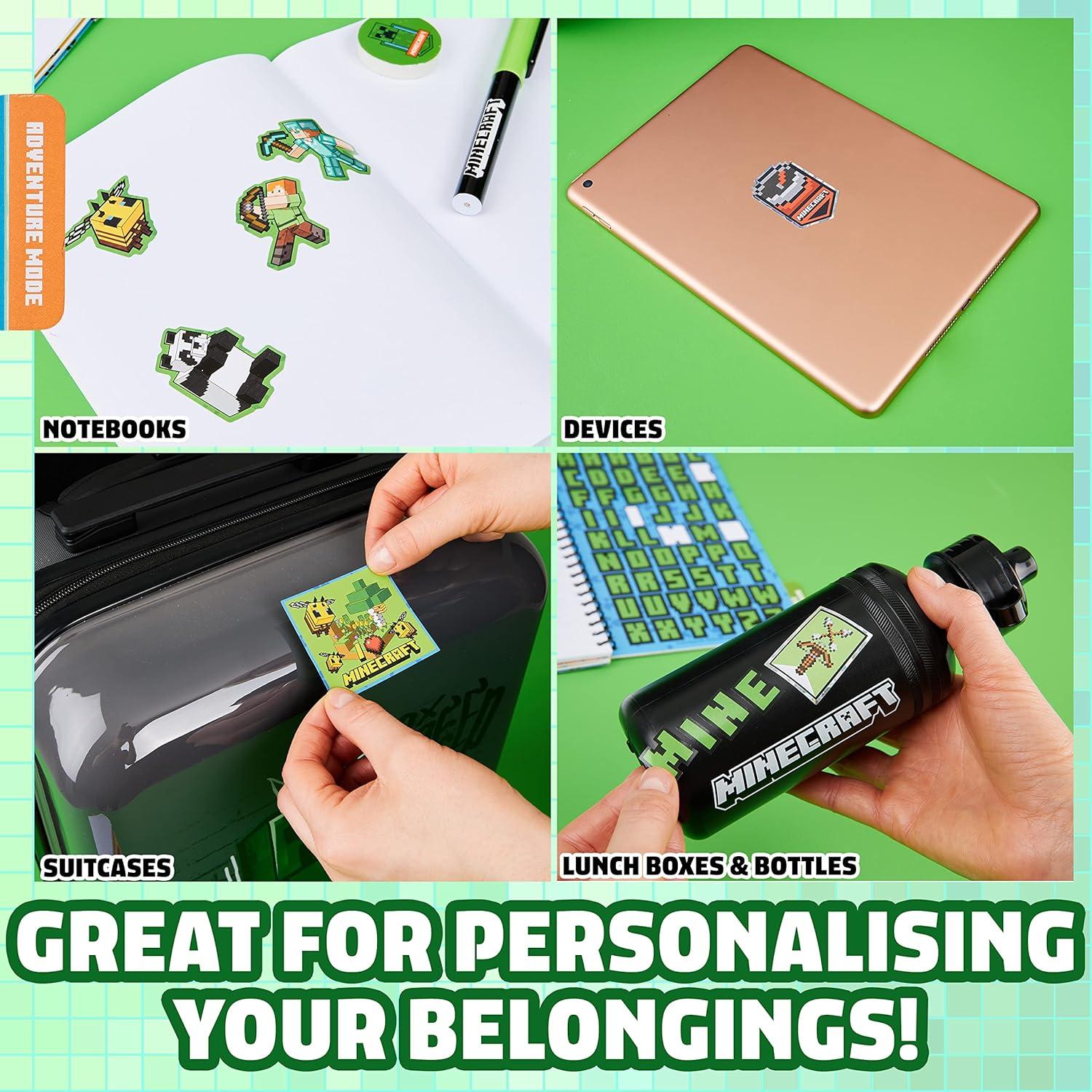 Libro de Stickers Minecraft - 28 Hojas, 1000 Stickers Creativos