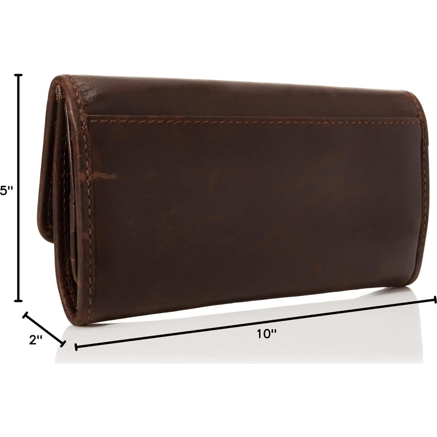 Cartera de Cuero Frye para Mujeres Talla Única Marrón