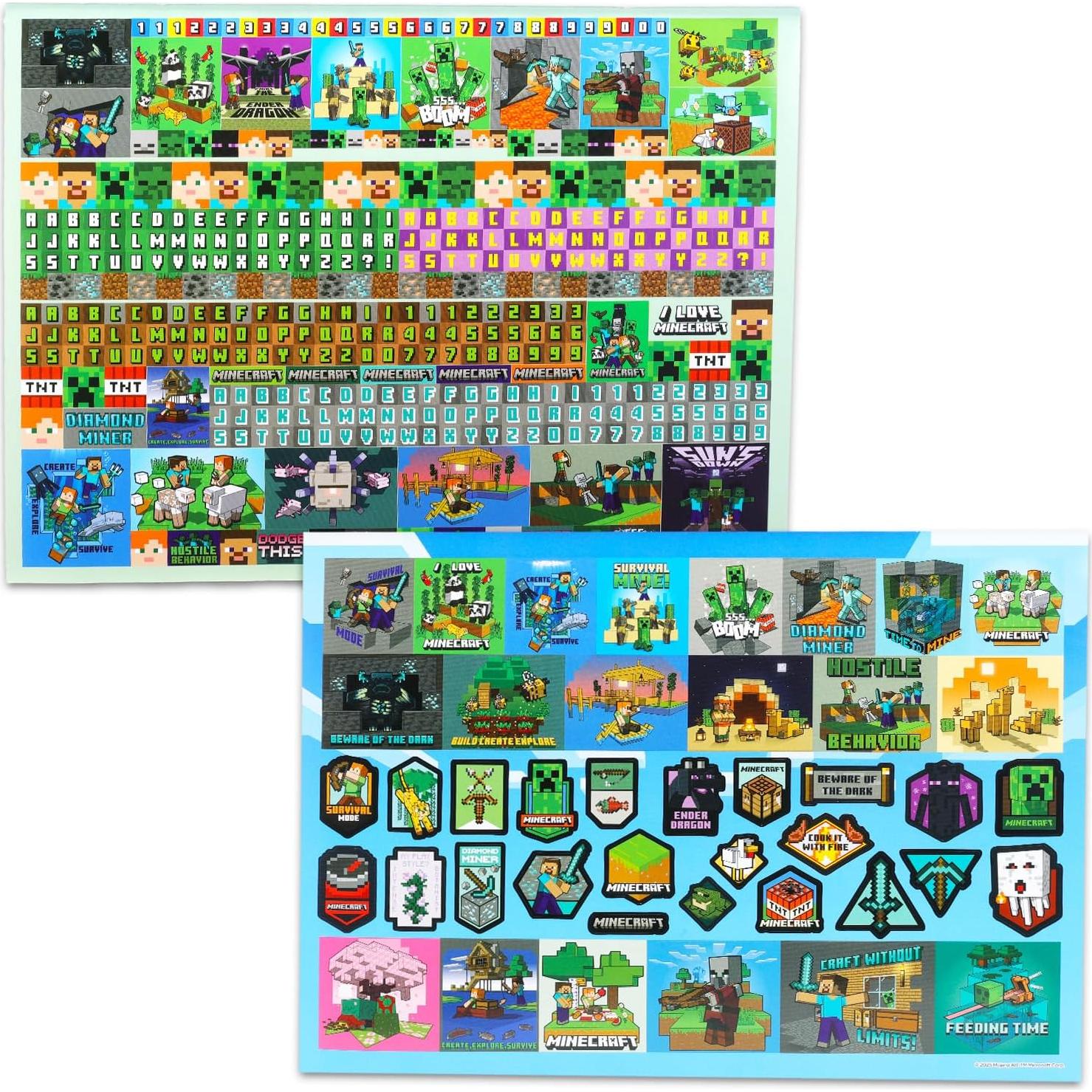 Cuaderno de Stickers Minecraft Crea-Una-Escena 1000+ Stickers