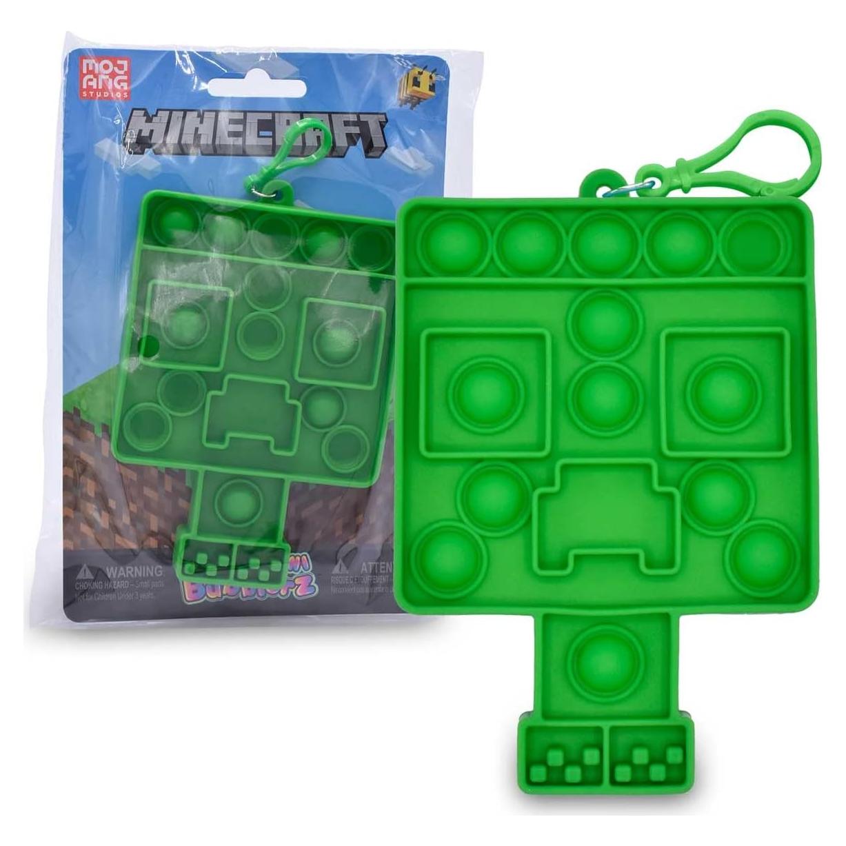 Just Toys Mini Bubblerz Minecraft - Llavero Fidget Popper