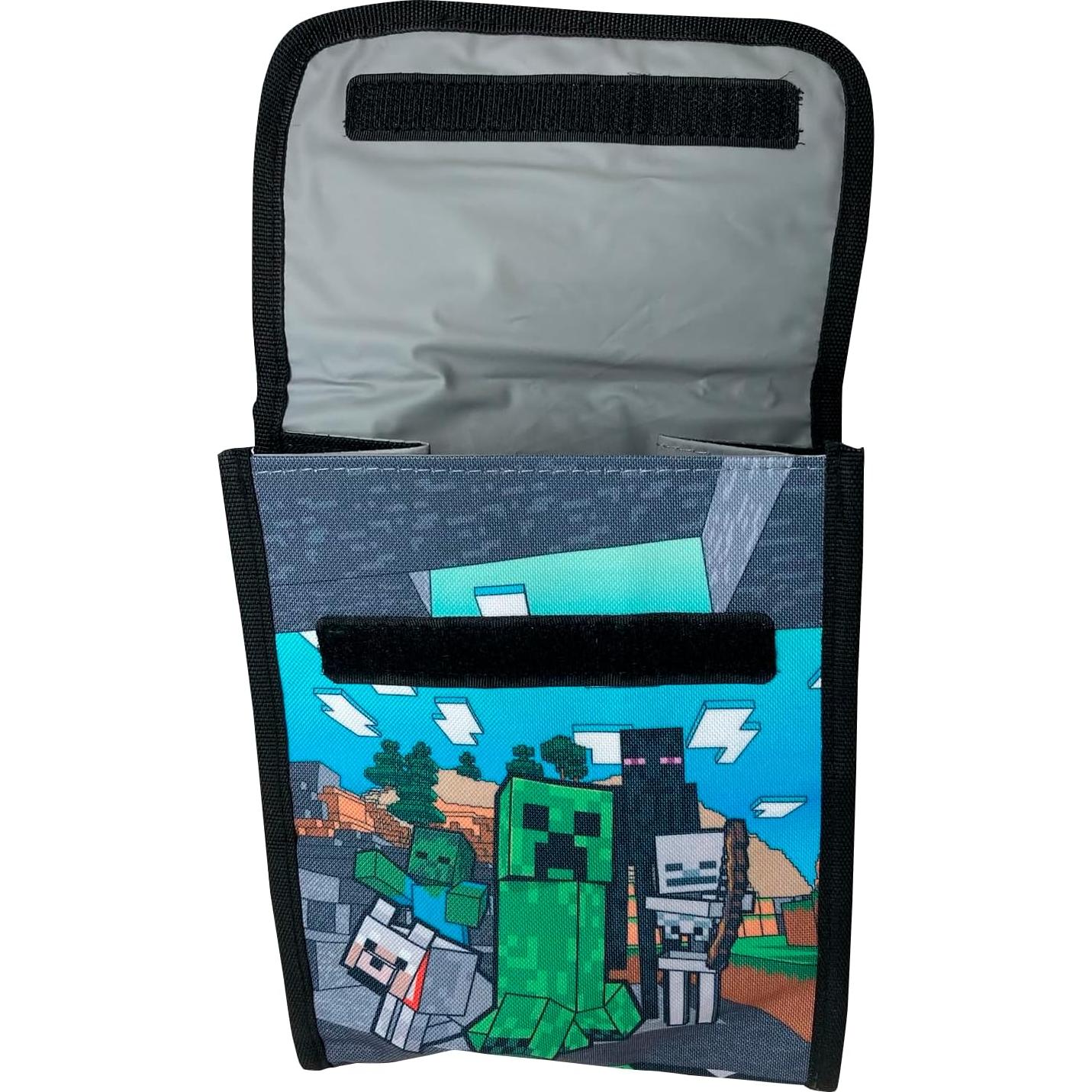 Set de 5 Piezas Minecraft: Mochila 40.64 cm, Estuche, Lonchera