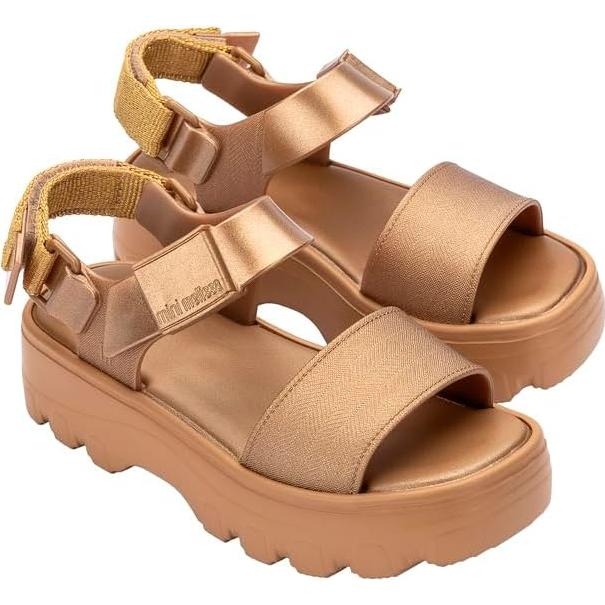 Sandalias de Plataforma Mini Melissa para Niñas - Gelatina Oro