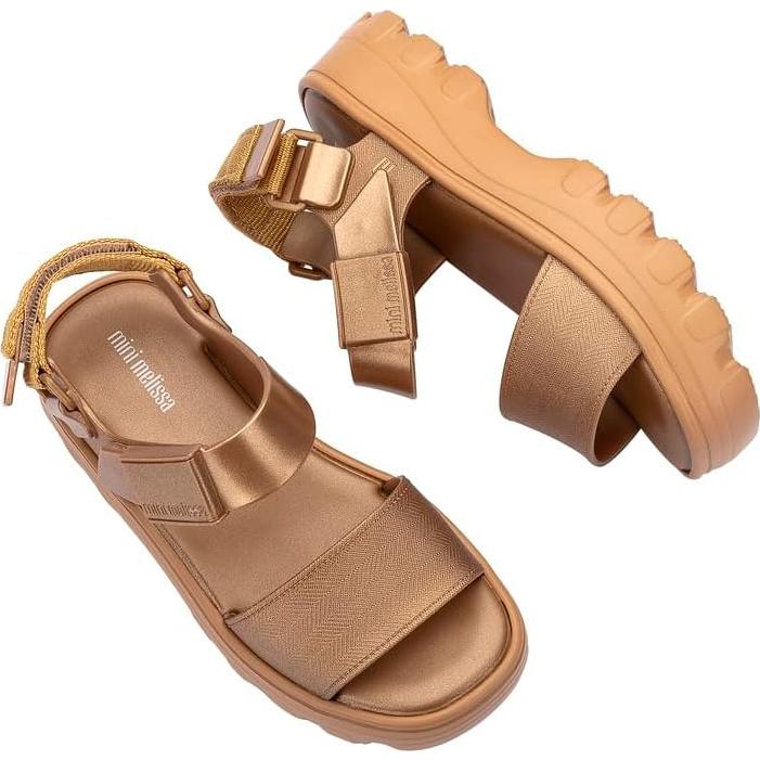 Sandalias de Plataforma Mini Melissa para Niñas - Gelatina Oro
