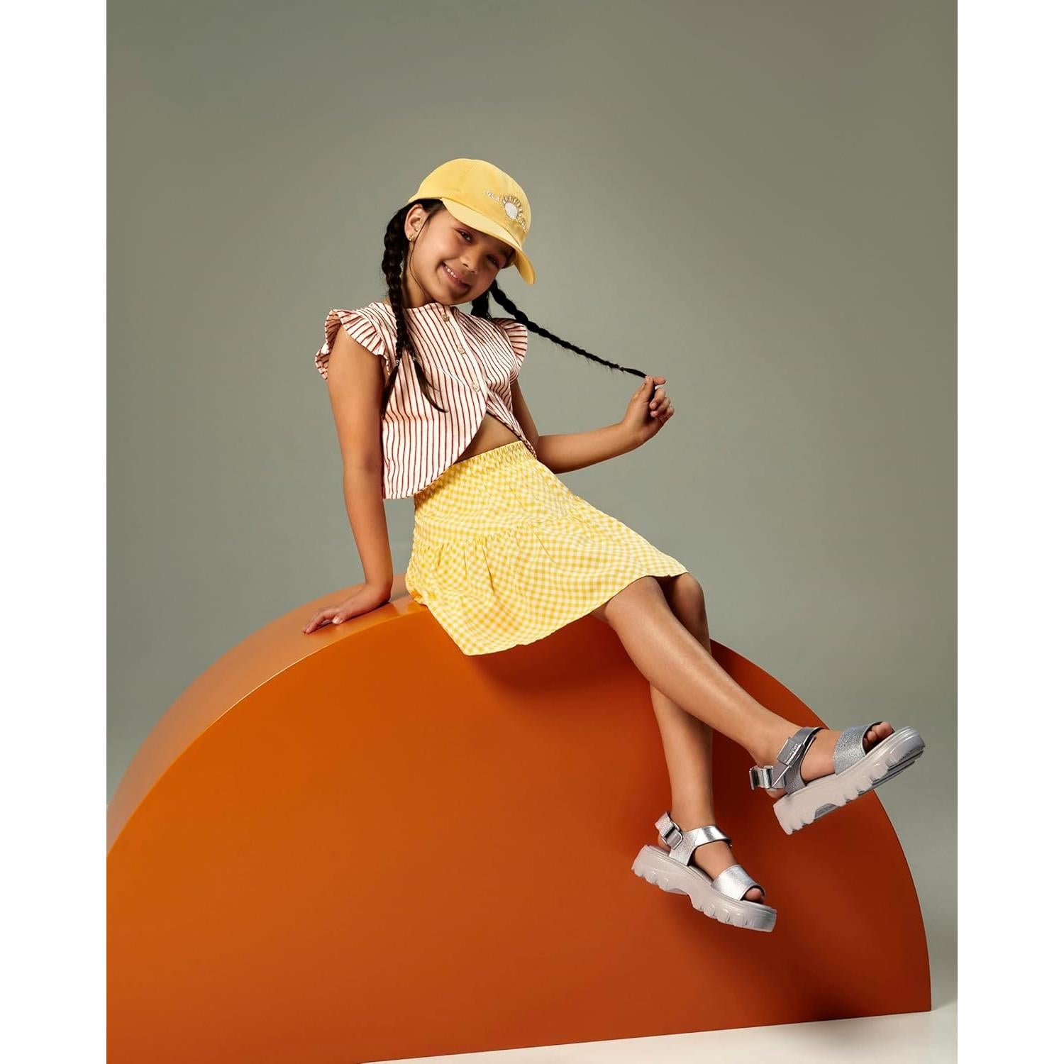 Sandalias de Plataforma Mini Melissa para Niñas - Gelatina Oro