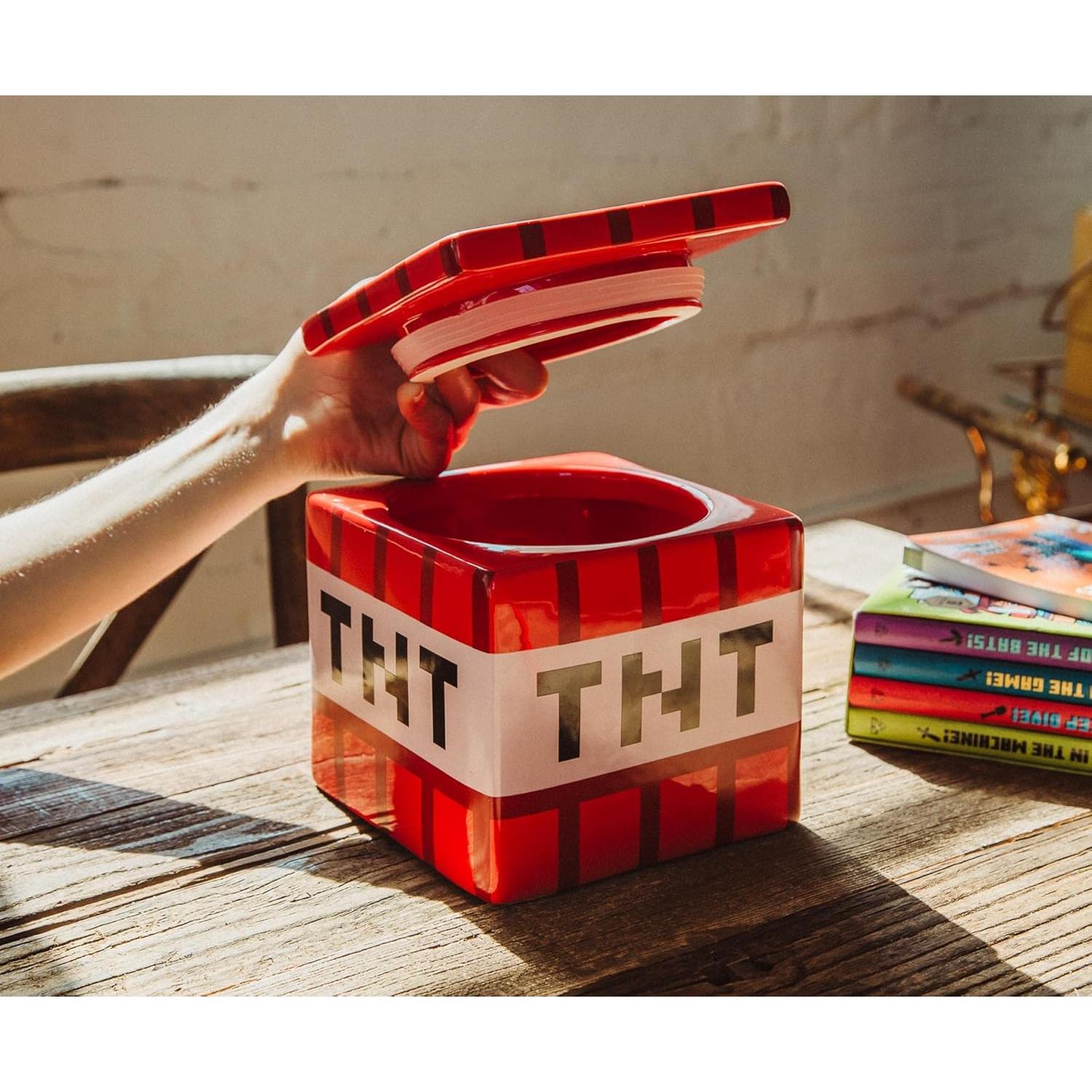 Contenedor de Galletas Cerámica TNT Minecraft 15.24 cm