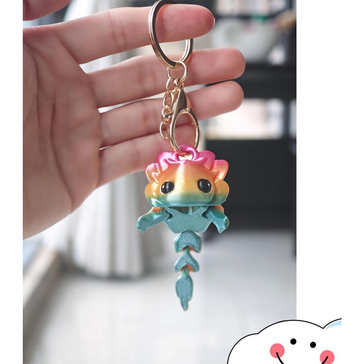 Juguete Antiestrés Axolote Articulado 3D HiesDeosn 13 cm