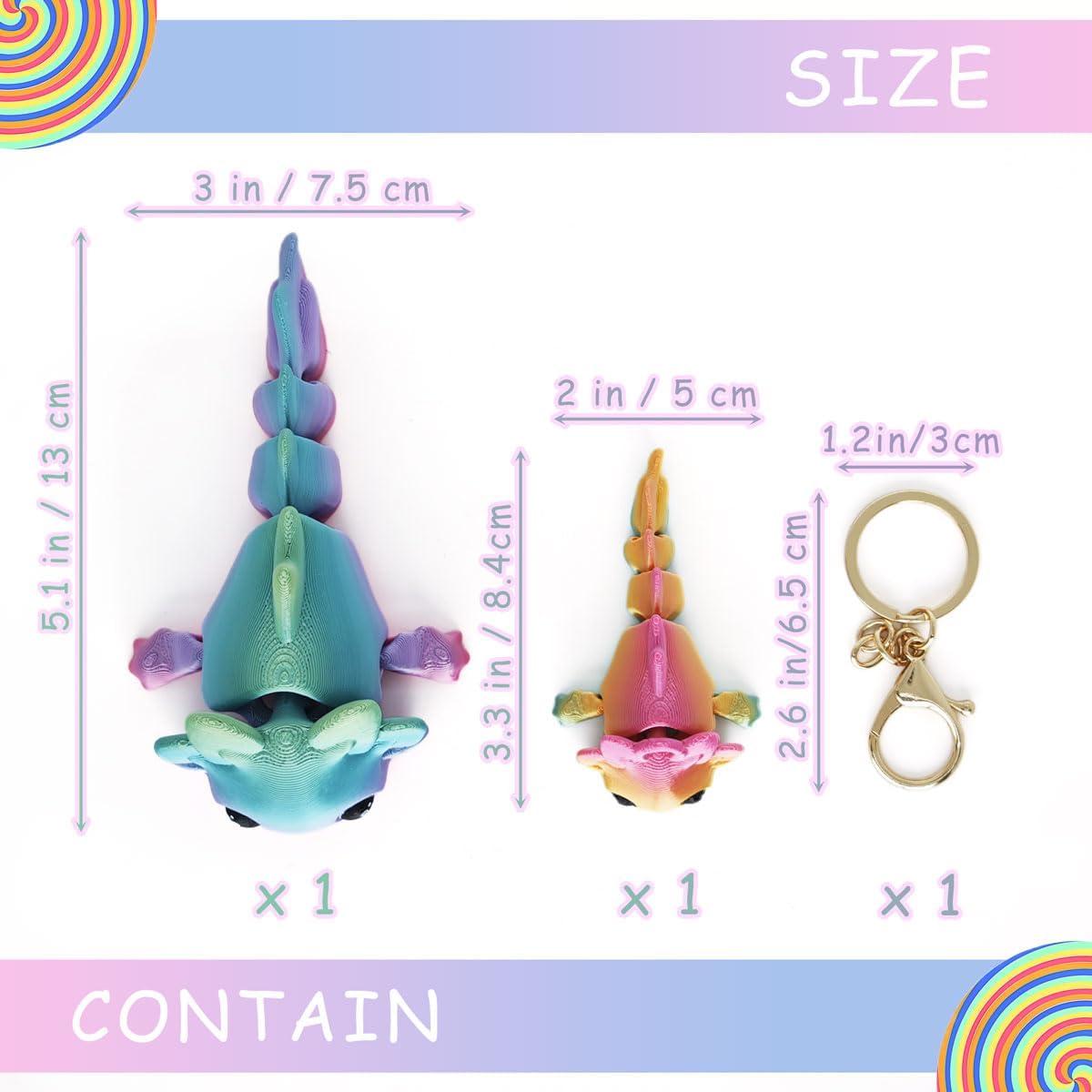 Juguete Antiestrés Axolote Articulado 3D HiesDeosn 13 cm