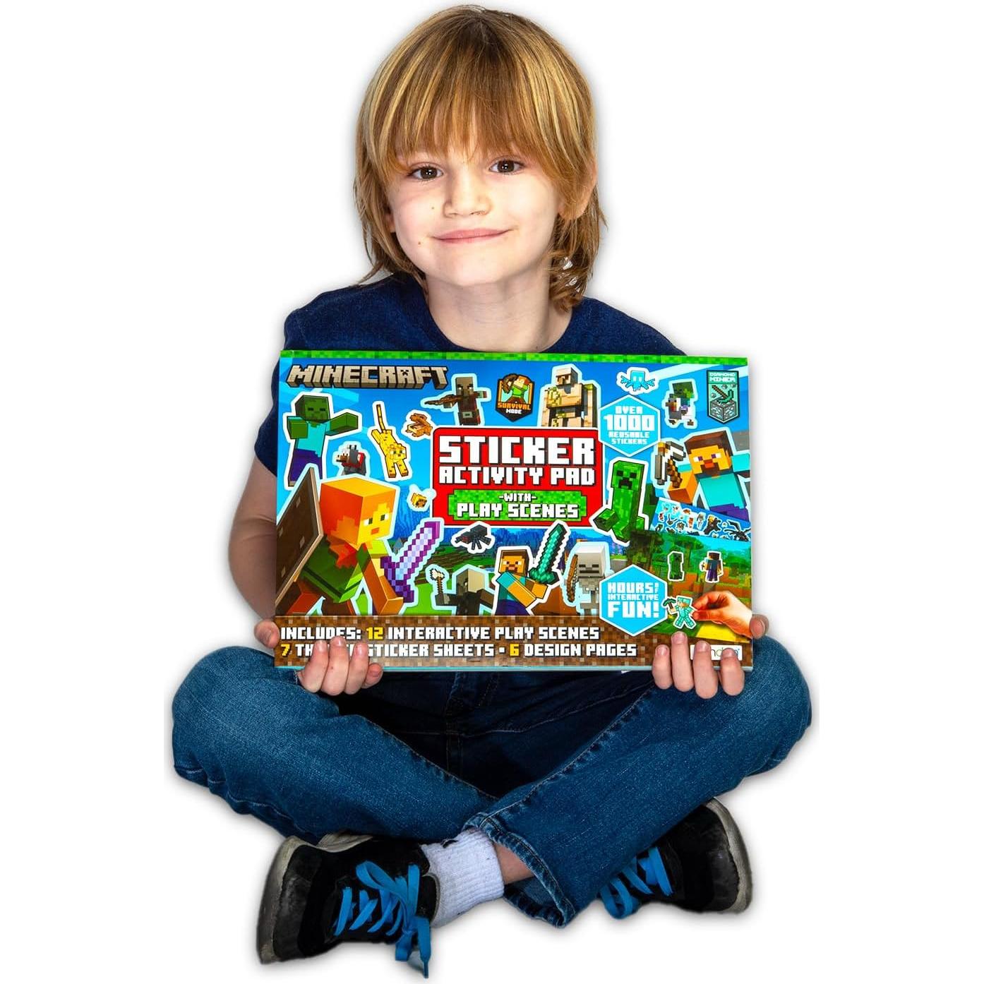 Caja de Stickers Gigante Minecraft - Más de 1000 Stickers Reutilizables