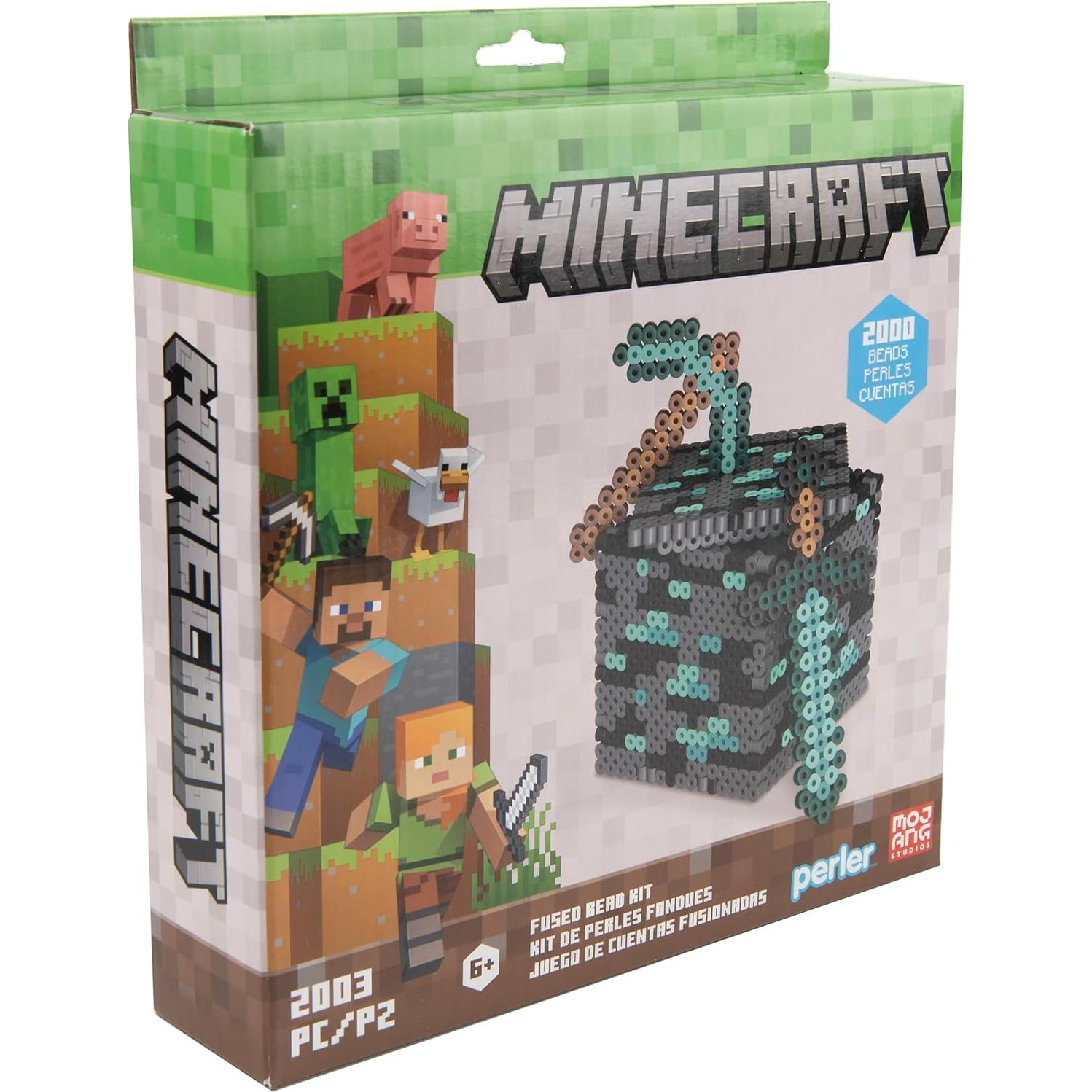 Kit de Perlas Fusionadas 3D Perler Minecraft 2000 Piezas