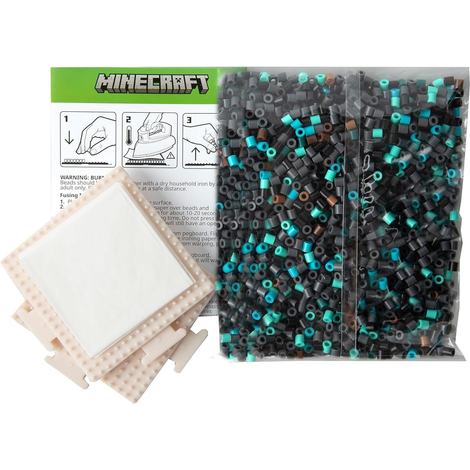 Kit de Perlas Fusionadas 3D Perler Minecraft 2000 Piezas