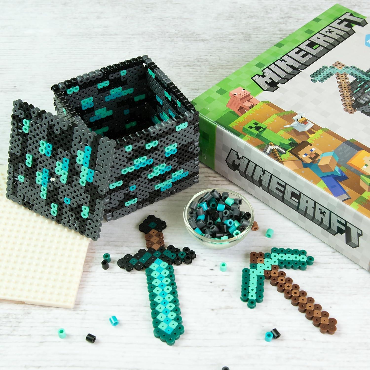 Kit de Perlas Fusionadas 3D Perler Minecraft 2000 Piezas