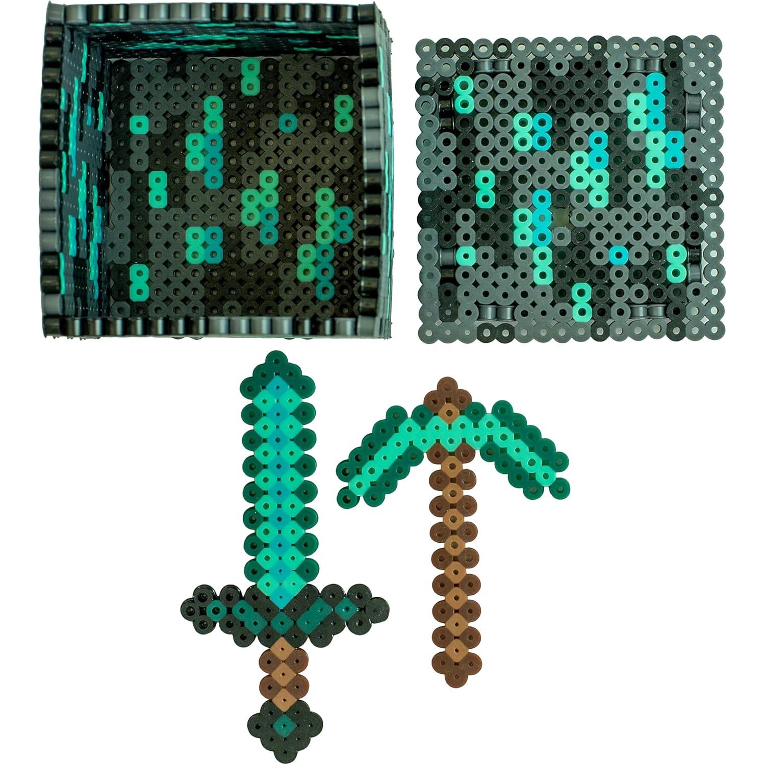 Kit de Perlas Fusionadas 3D Perler Minecraft 2000 Piezas