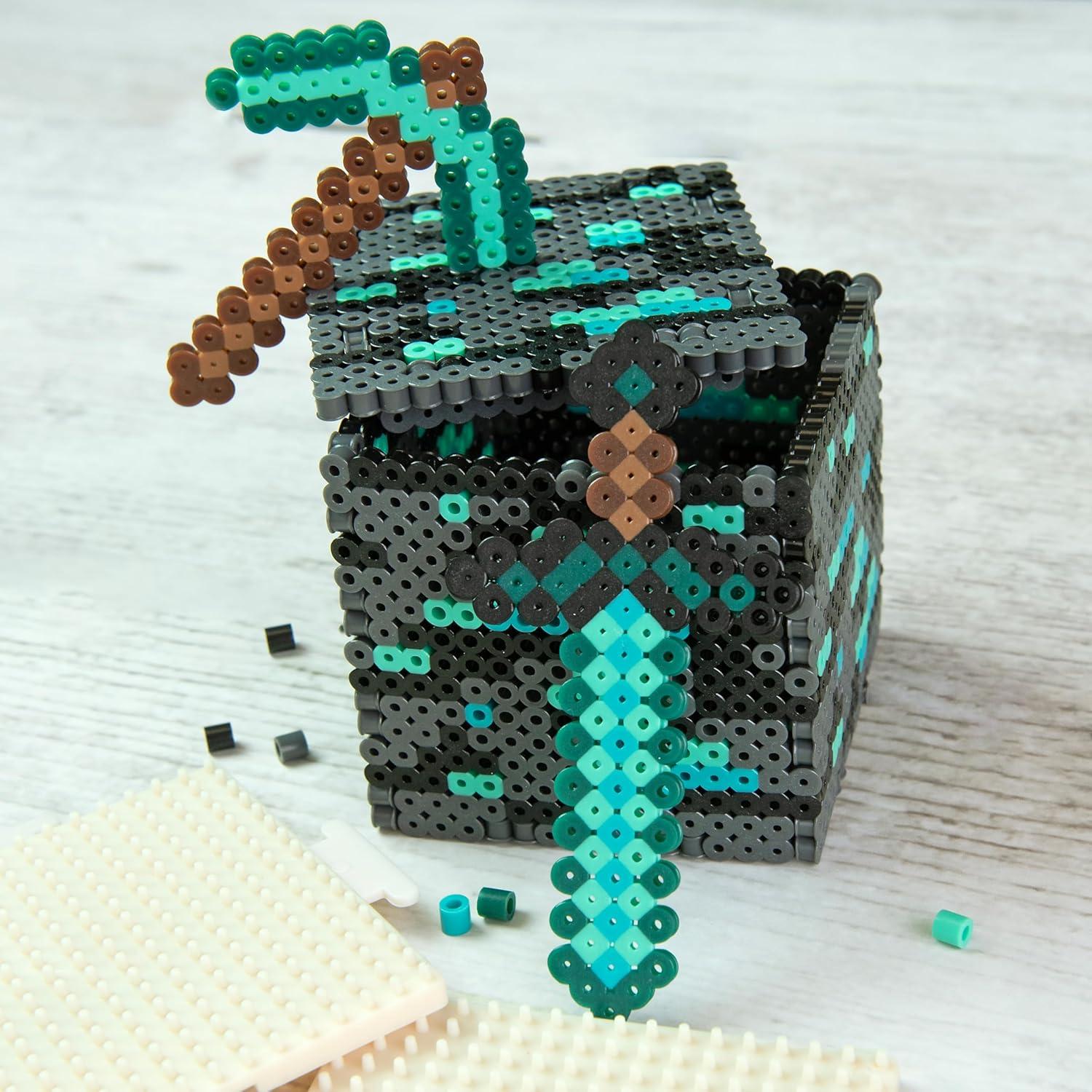 Kit de Perlas Fusionadas 3D Perler Minecraft 2000 Piezas