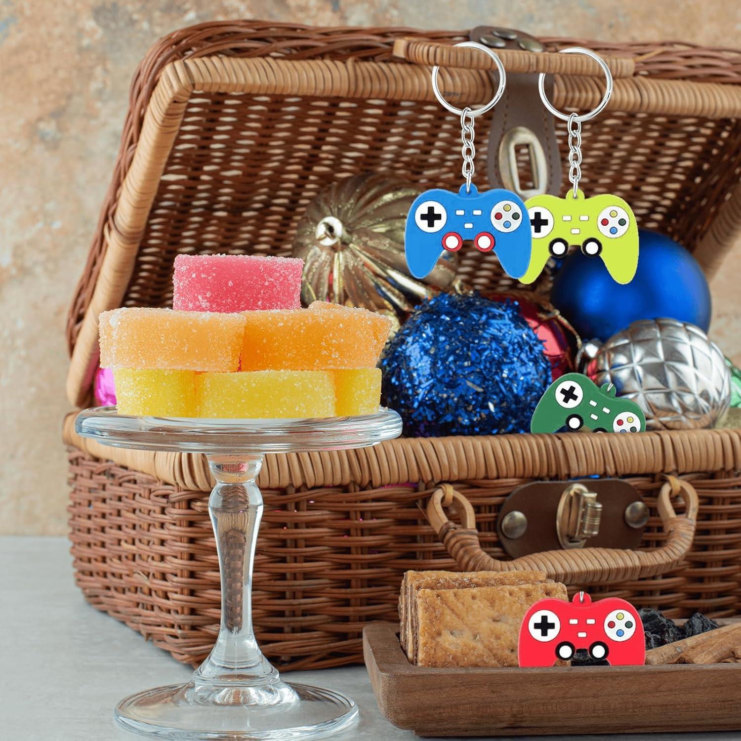 24 Llavero Mini Controlador de Juego EAEDMY - 8 Colores