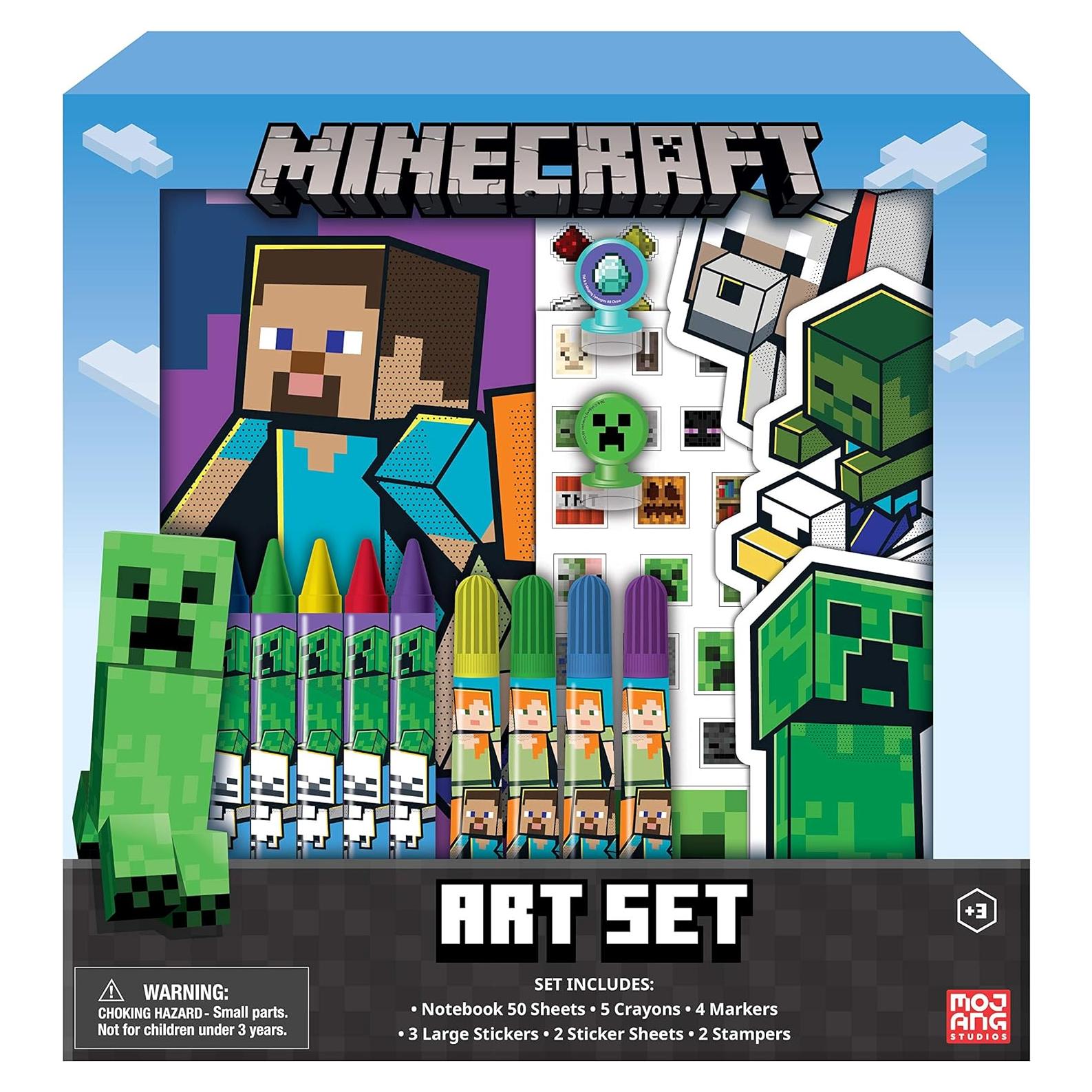 Juego de Arte Minecraft para Niños - 17 Piezas con Stickers