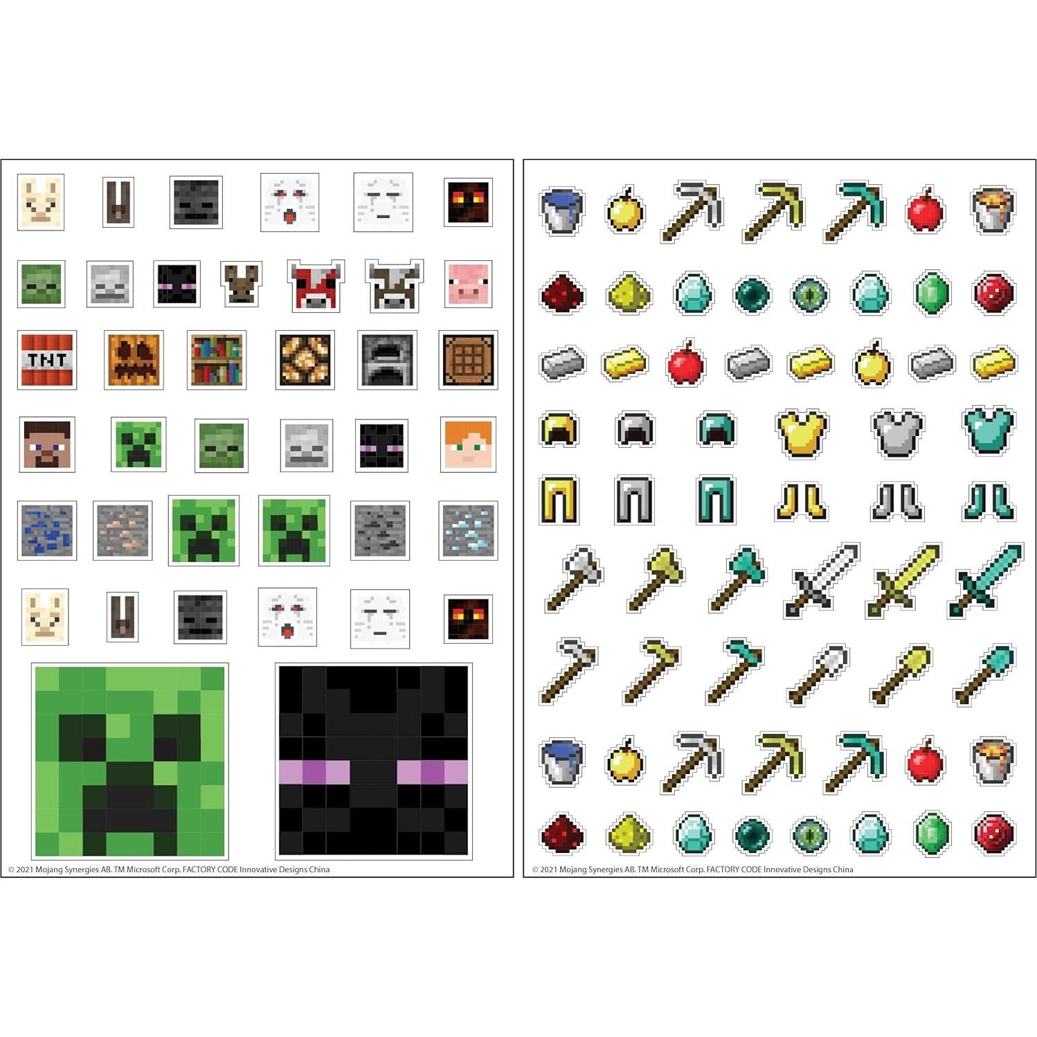 Juego de Arte Minecraft para Niños - 17 Piezas con Stickers