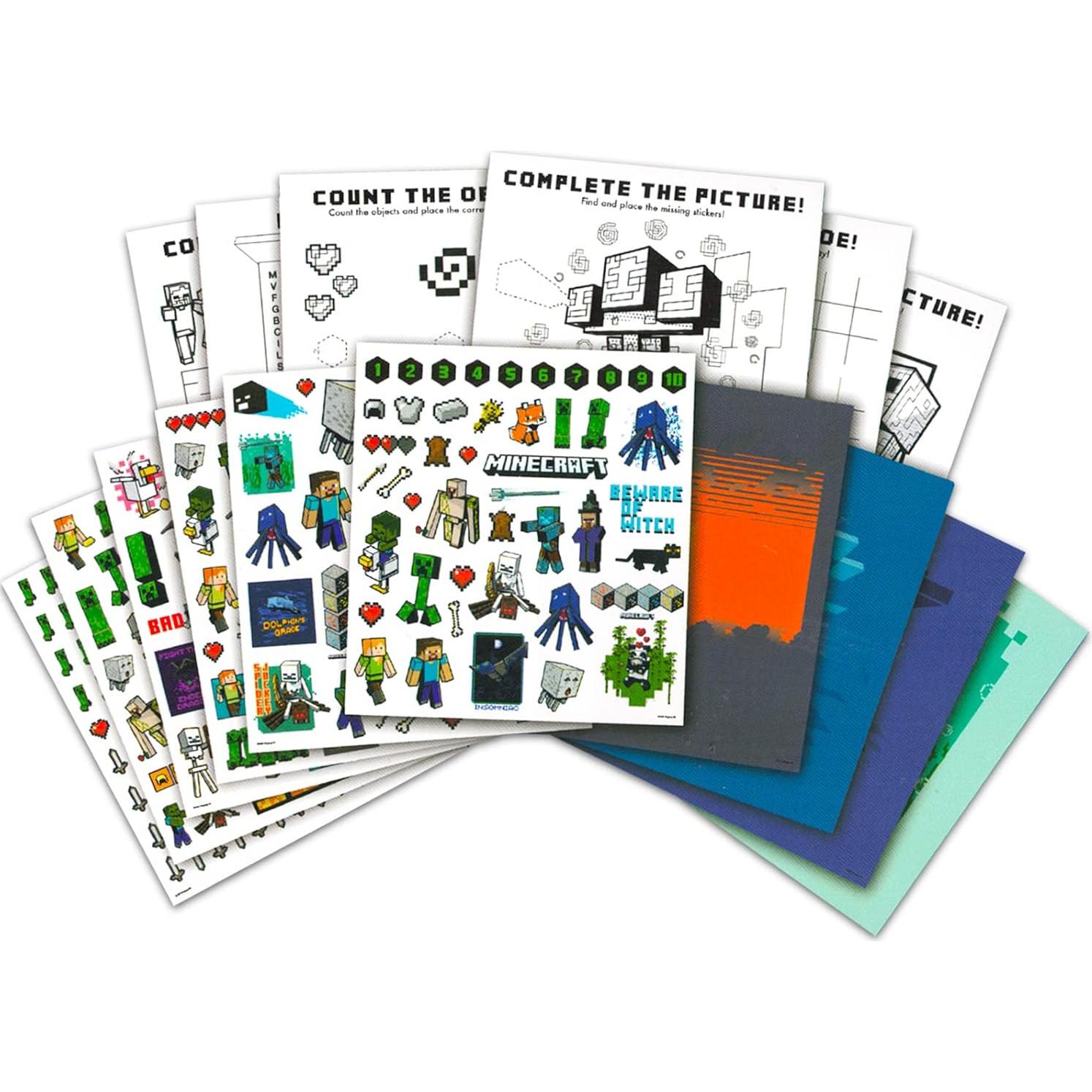 Conjunto de Stickers y Actividades Minecraft - Más de 300 Stickers