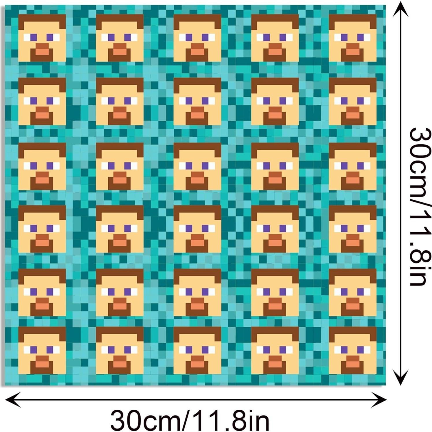 24 Hojas de Papel de Scrapbook Pixel SJJCHU 30x30 cm
