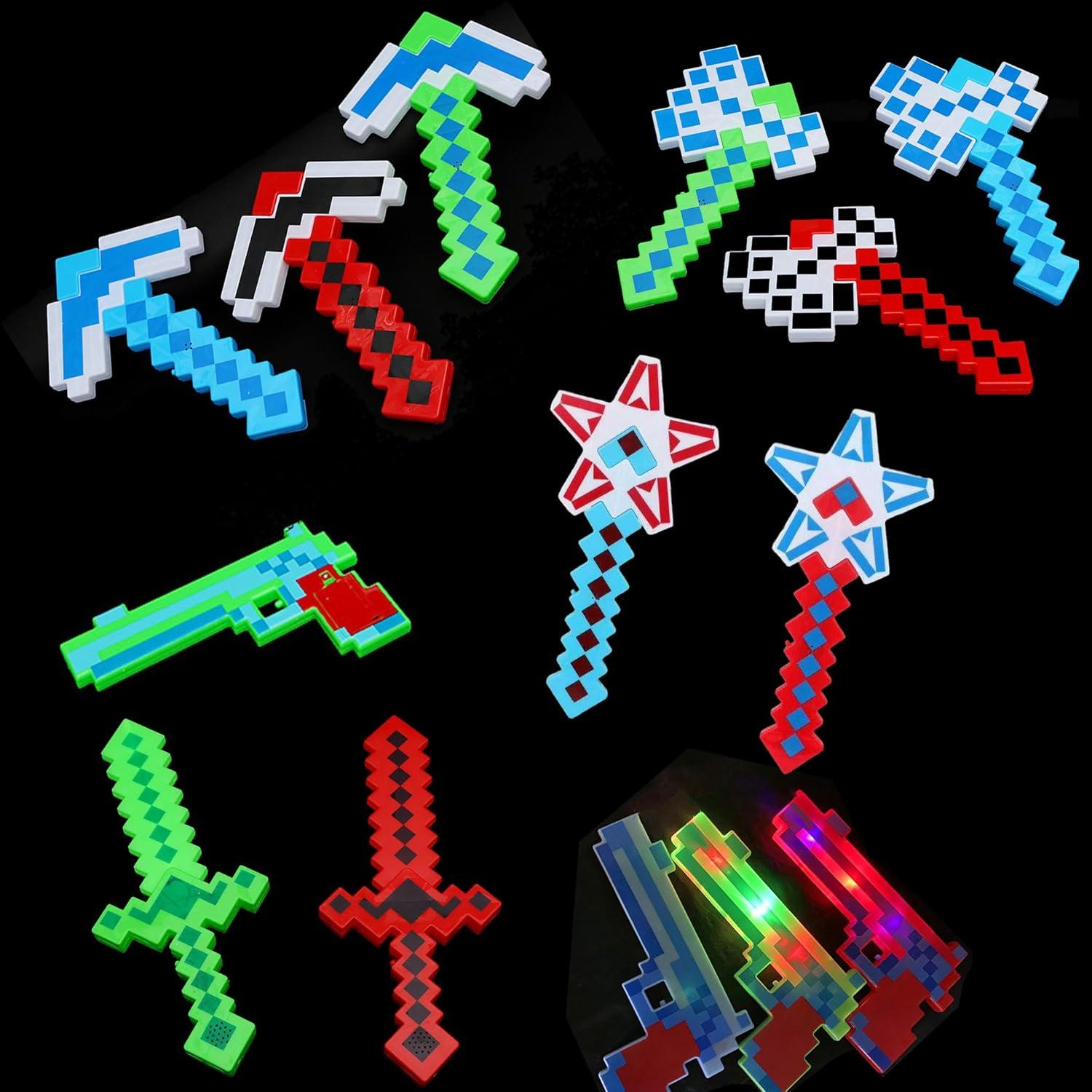 Juego de 5 Espadas LED Pixeladas Mushroomcase - Verde