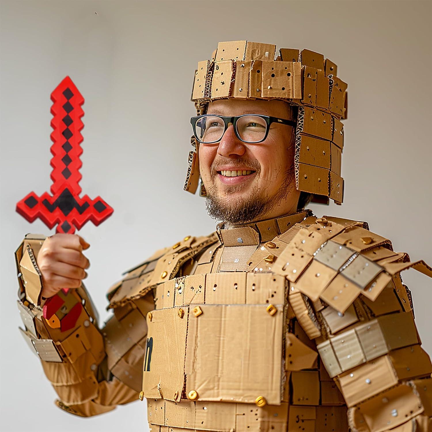 Juego de 5 Espadas LED Pixeladas Mushroomcase - Verde