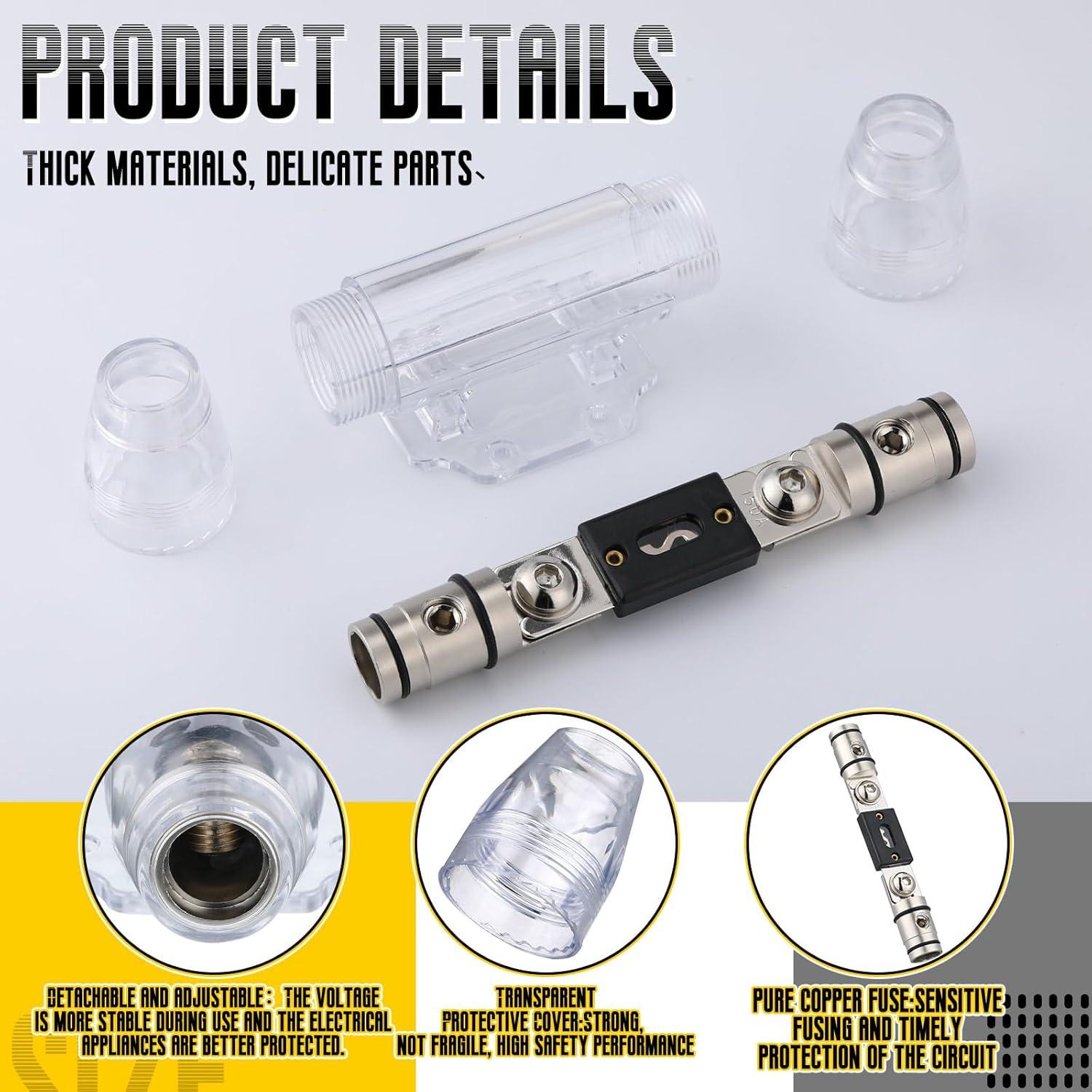 Portafusibles ANL Tondiamo 150A con Llave Hexagonal - 2 Pcs