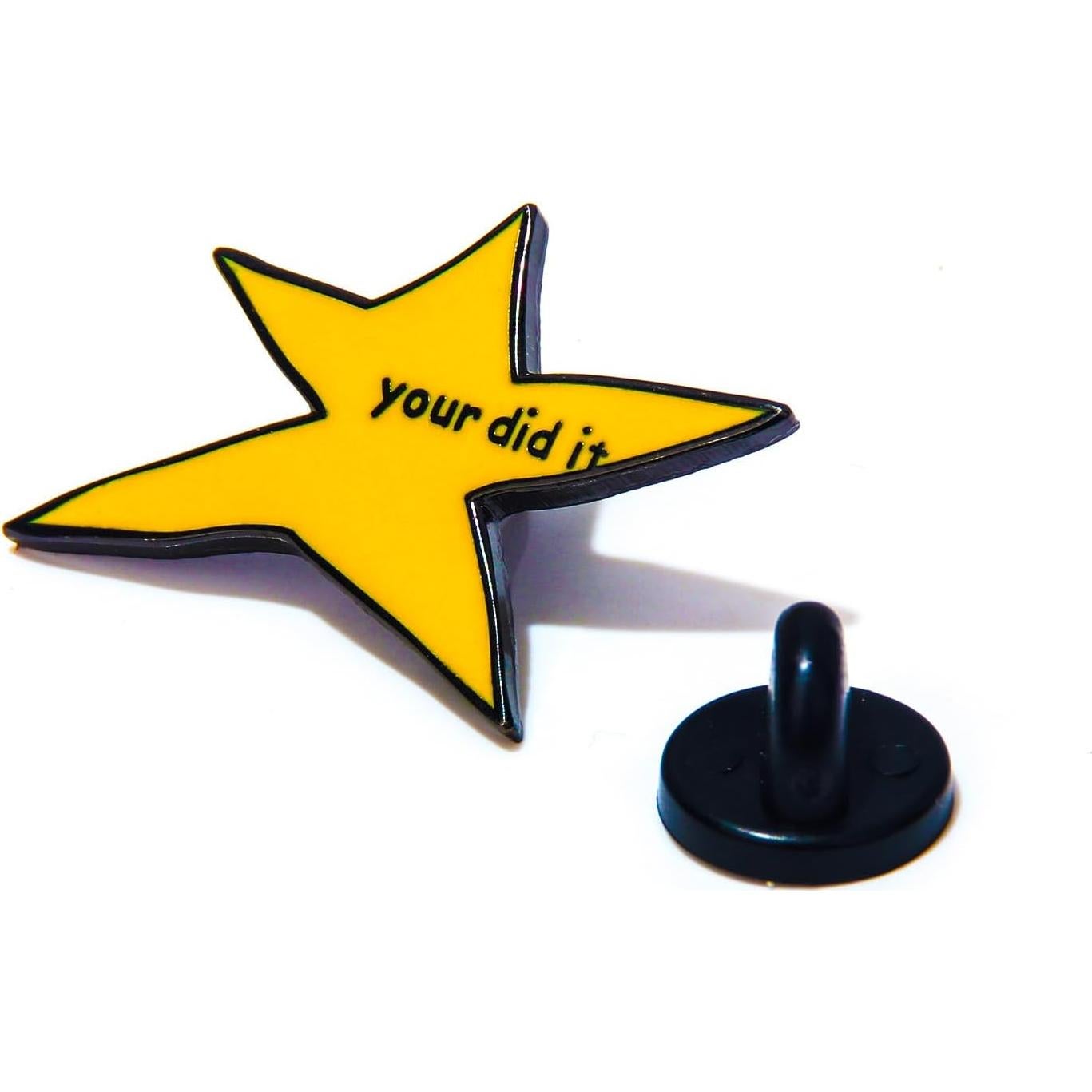 Pin de Esmalte Amarillo 'Tú lo hiciste' - Insignia de Estrella