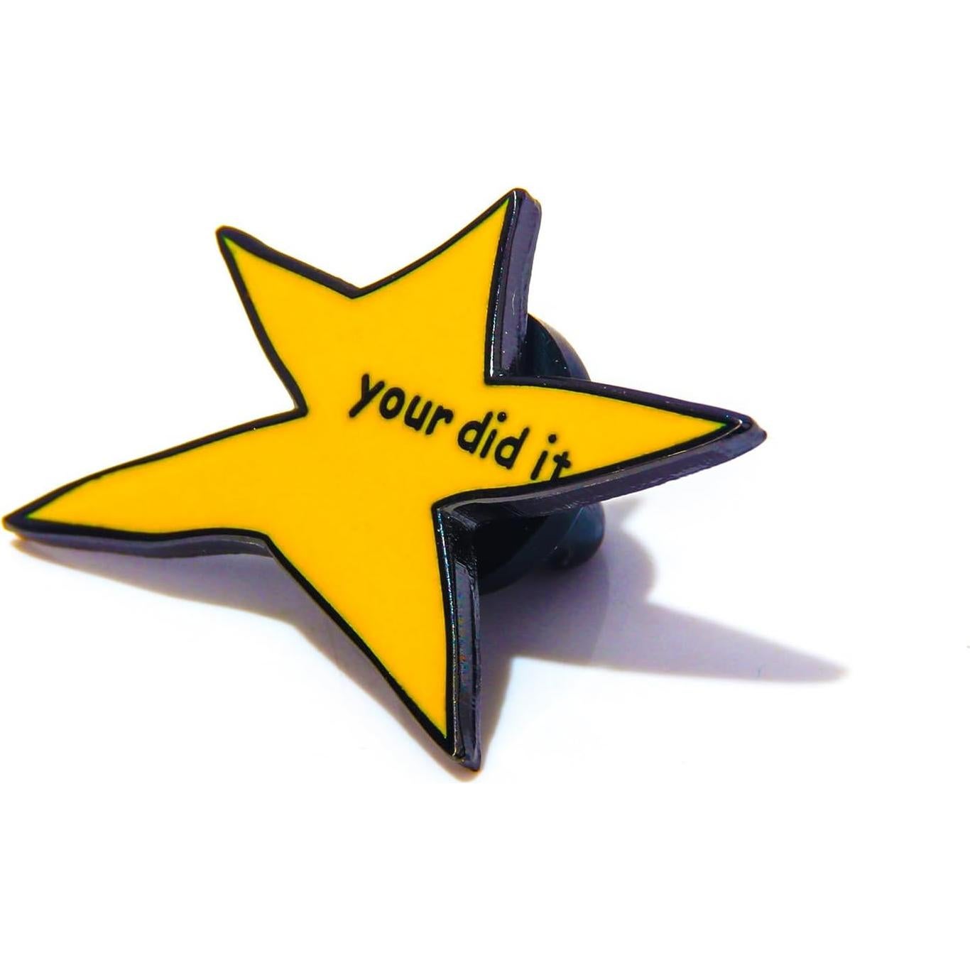 Pin de Esmalte Amarillo 'Tú lo hiciste' - Insignia de Estrella