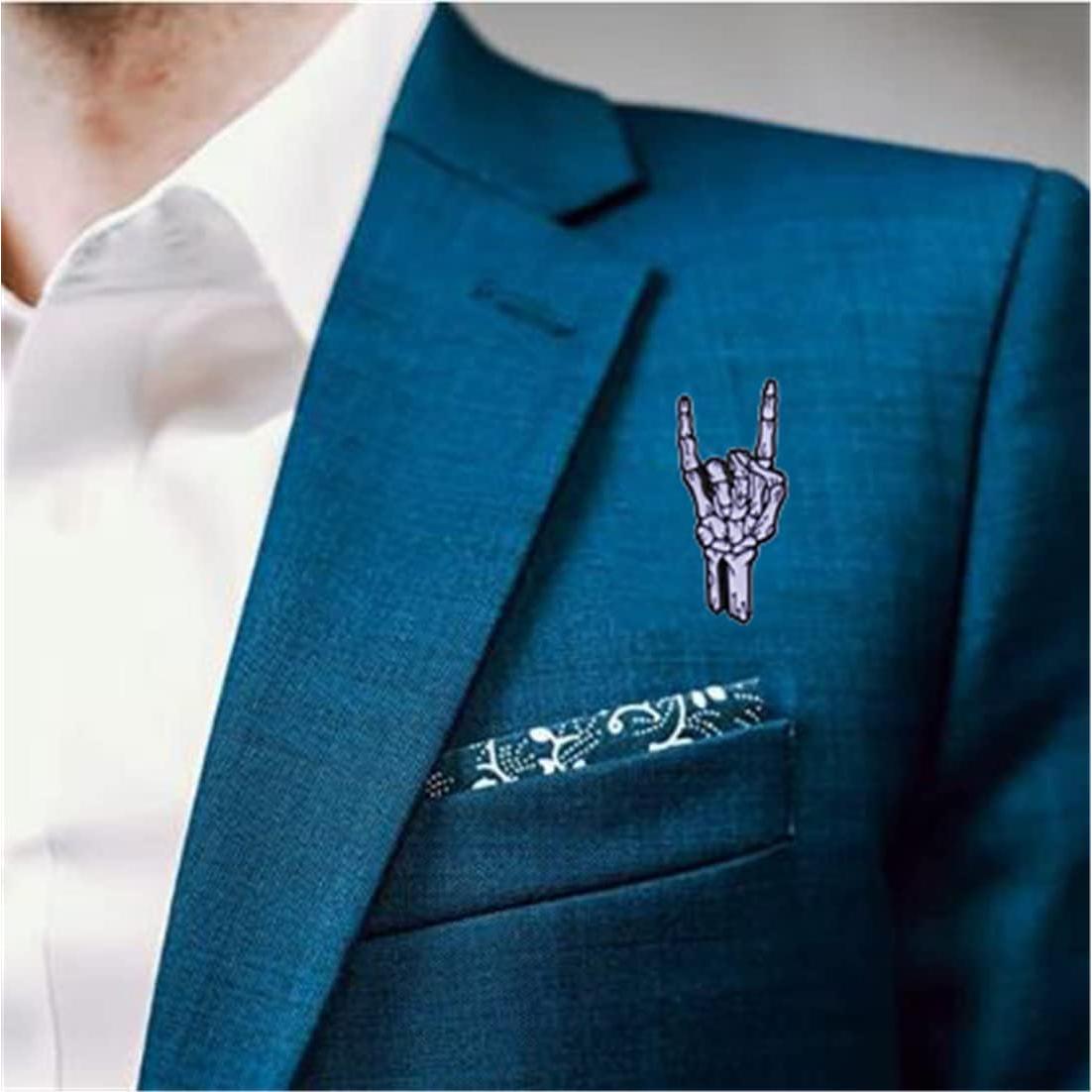 Pin de Esmalte de Calavera QUREZA - Accesorio Unisex 6.35cm