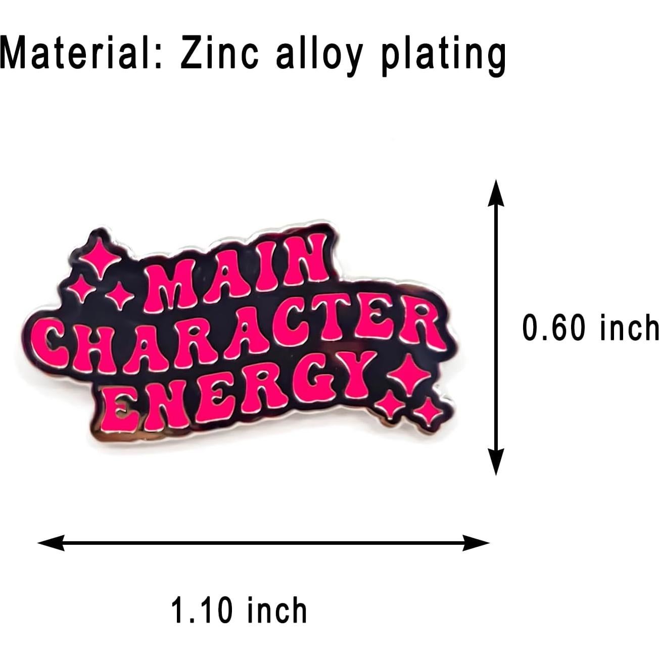 Pin de Esmalte Energía Personaje Principal - 2.79 cm - SKYFENGCN