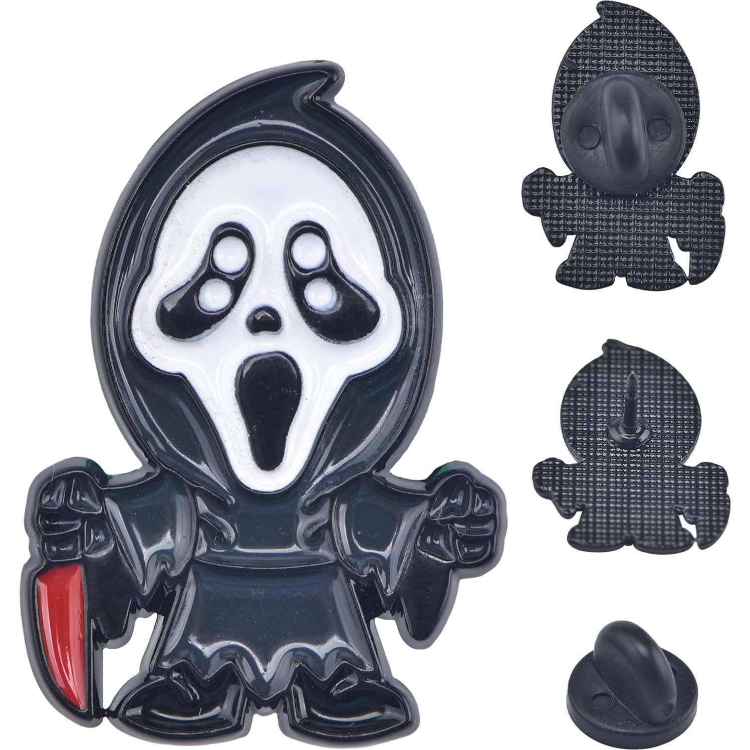 Pins de Esmalte de Personajes de Terror - 8 Estilos